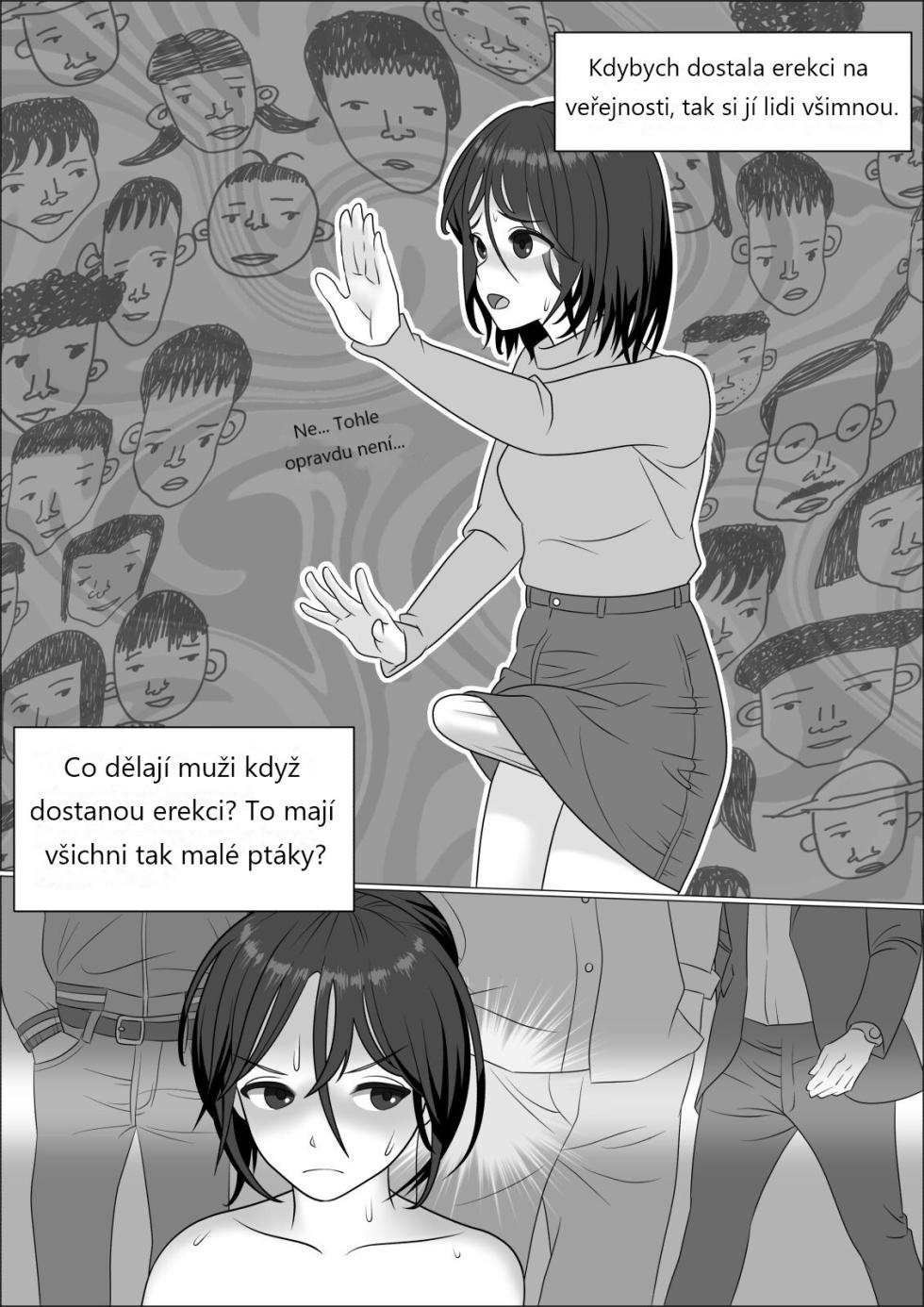 [Herikutsu Ryuutsuu Center] Chinpo Lady Fujoshi ni Chinpo ga Haemashita | CHINPO LADY An Otaku Girl Grows a Dick [Czech] [«FAku»] [Digital] - Page 16