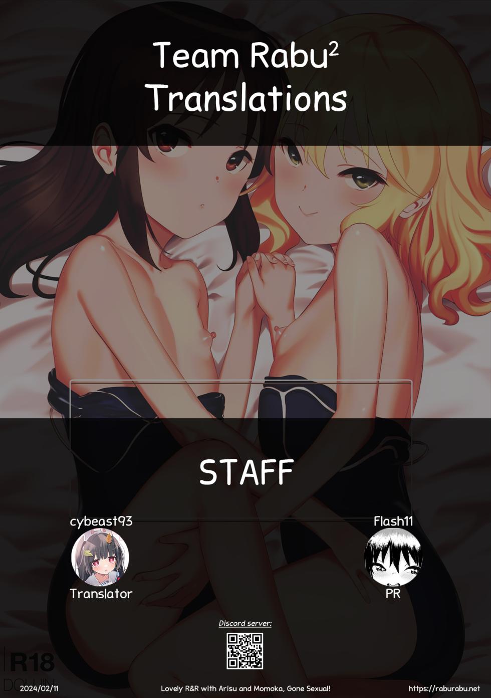 (C97) [Pettan Doujou (PettanP)] Tsukarehatete Kaettara Arisu to Momoka ga Seiteki ni Iyashimakutte kuremashita. | Lovely R&R with Arisu and Momoka, Gone Sexual! (THE IDOLM@STER CINDERELLA GIRLS) [English] [Team Rabu2] - Page 35