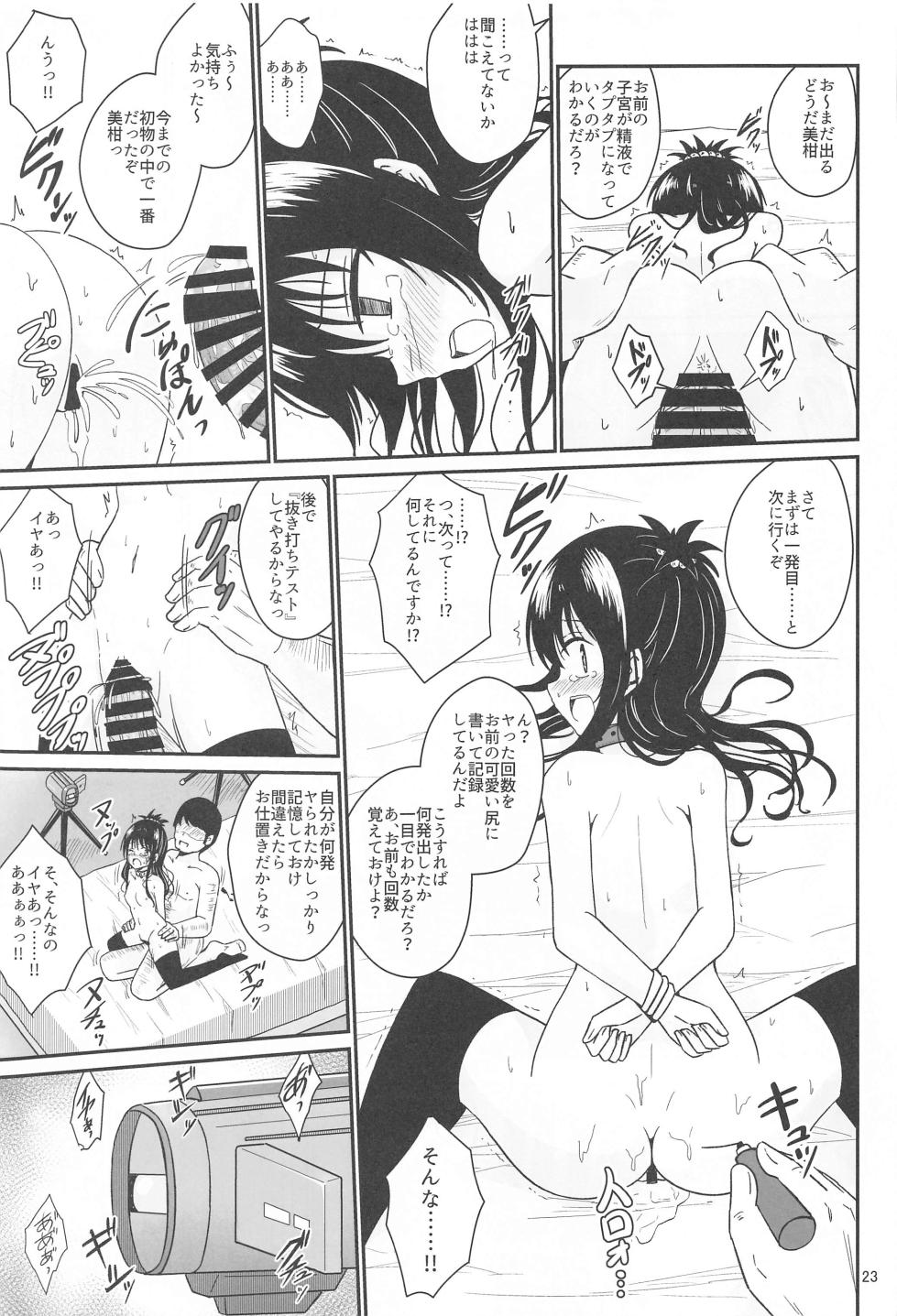 (C103) [Aiirosakura (Aikawa Ryou)] Mikan no Ecchi na Hon (To LOVE-Ru) - Page 22