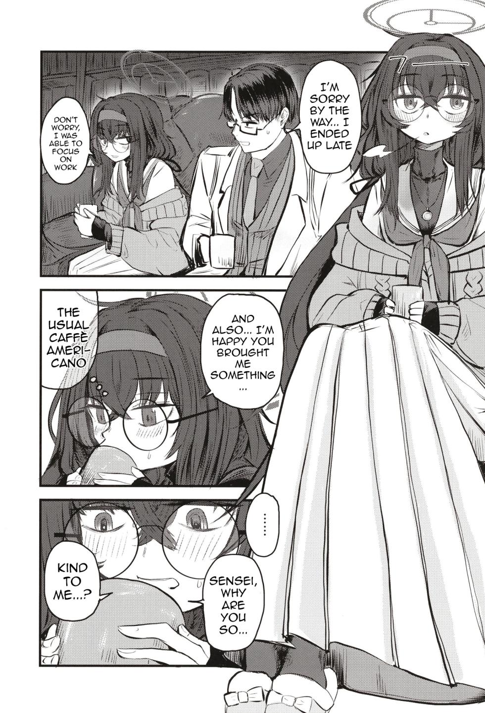 [Shouyu Gohan (Wakyo)] Sensei nara Koshokan (Koko) demo Ii desu yo | If it's With Sensei, I Don't Mind Doing it Right Here (In The Antiquarian Bookstore) (Blue Archive) [English] {Doujins.com} [Digital] - Page 6