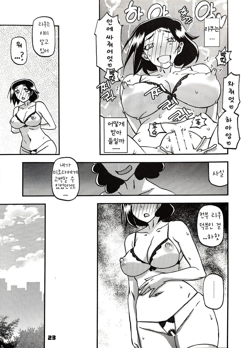 (C102) [Sankaku Apron (Sanbun Kyoden, Umu Rahi)] Akebi no Mi - Misora AFTER [Korean] - Page 22