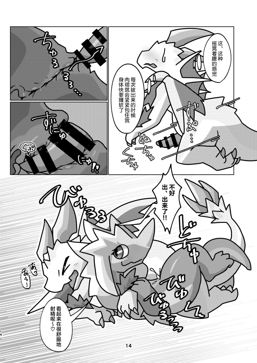 (Kemoket 14) [Daaonzu Yoryusho (Daaon)] Aiiro Koriryu no Kaiikokufuku | 爱色冰龙的怪异克服 (Monster Hunter) [Chinese] [ZX个人汉化] - Page 14