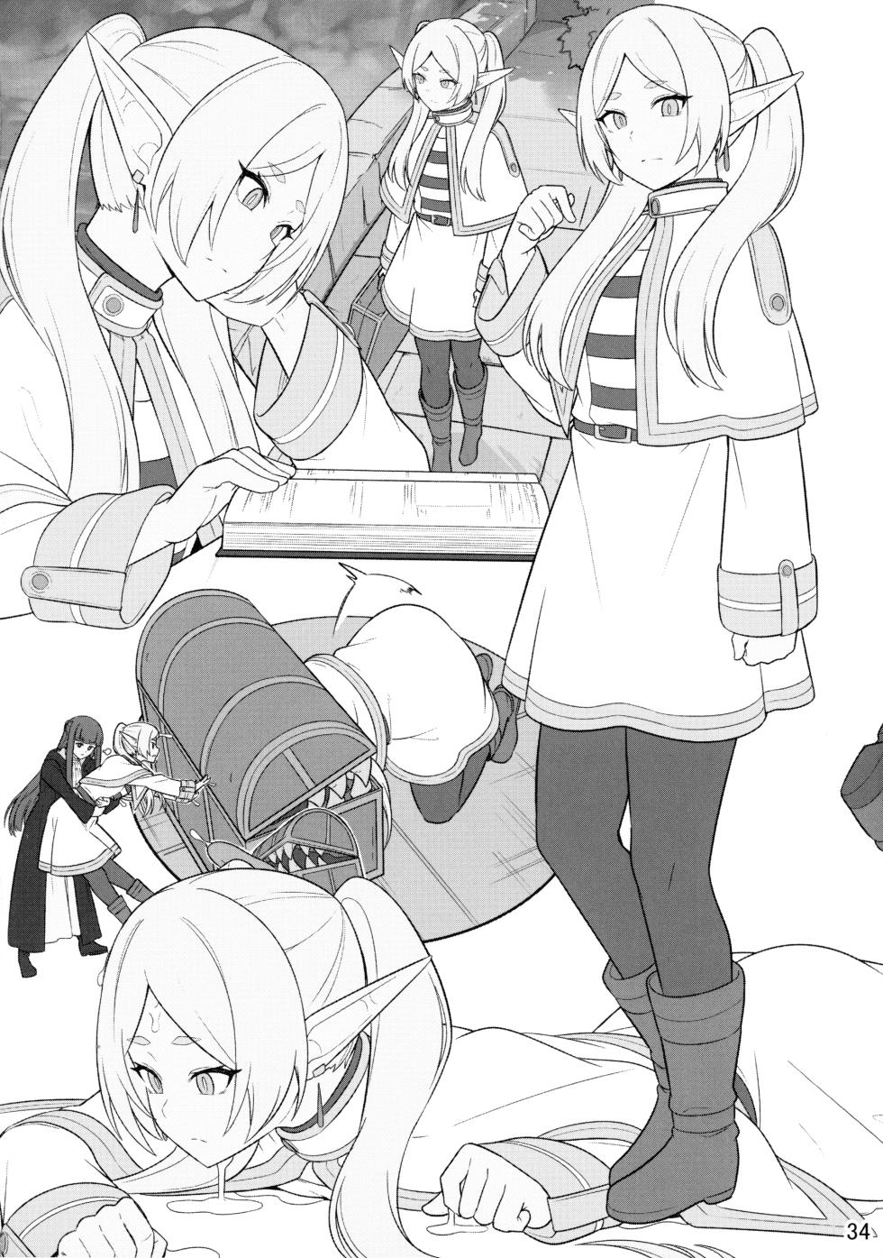 (C103) [Ohanabatake (Siseki Hirame)] Frieren's Chotto H na Hon (Sousou no Frieren) - Page 36