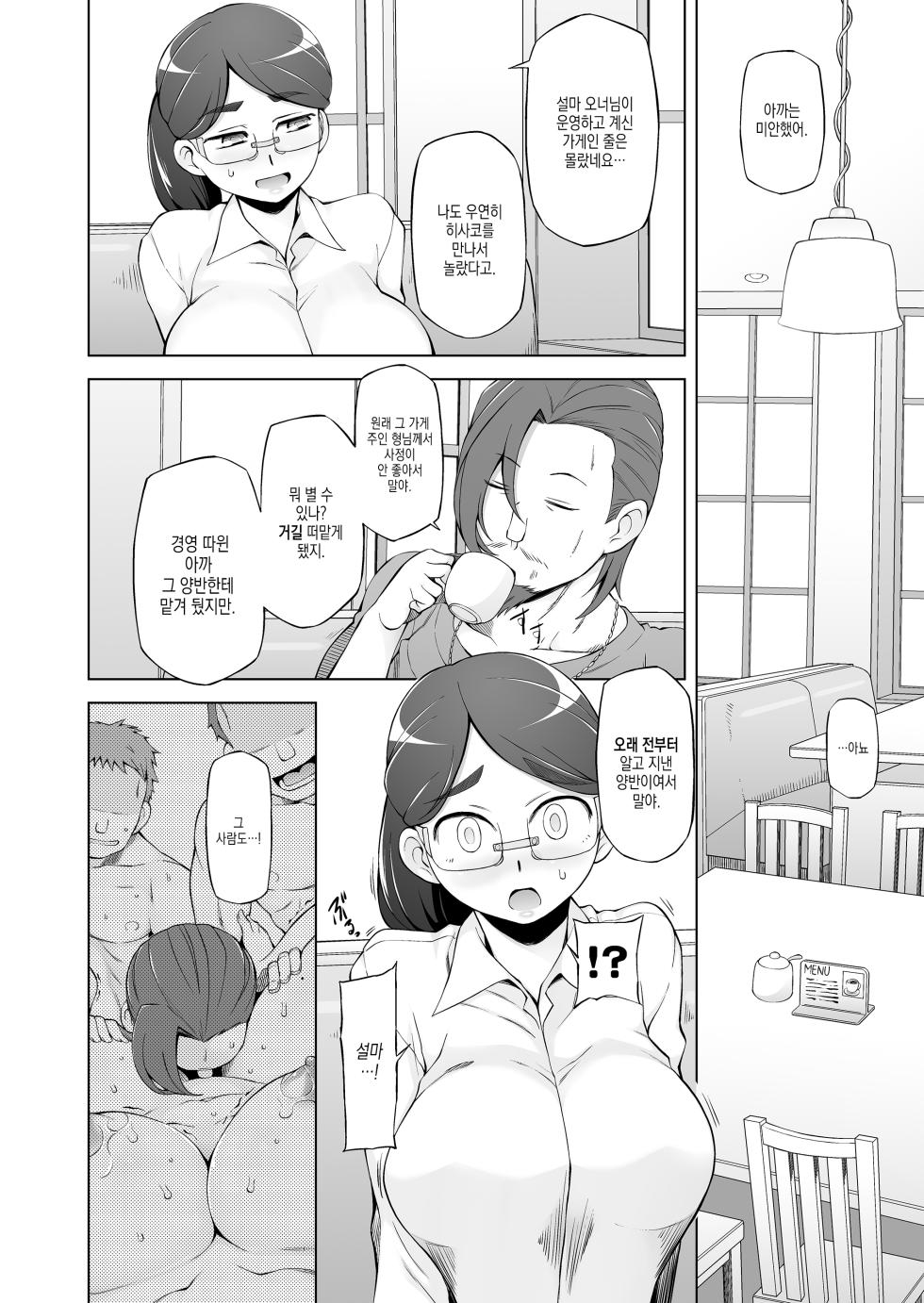 [Garakuta Shoujo (Miito Shido)] Hitozuma Kiriko no Choukyou Netorare Seikatsu ~Katsute Tsuma o Kegashita Otoko-tachi ga Futatabi Kanojo no Karada o Kuruwaseru~ | 유부녀·히사코의 조교 네토라레 생활 ~예전에 아내를 더럽힌 남자들이, 다시 그녀의 몸을 미치게 한다~ [Korean] - Page 11
