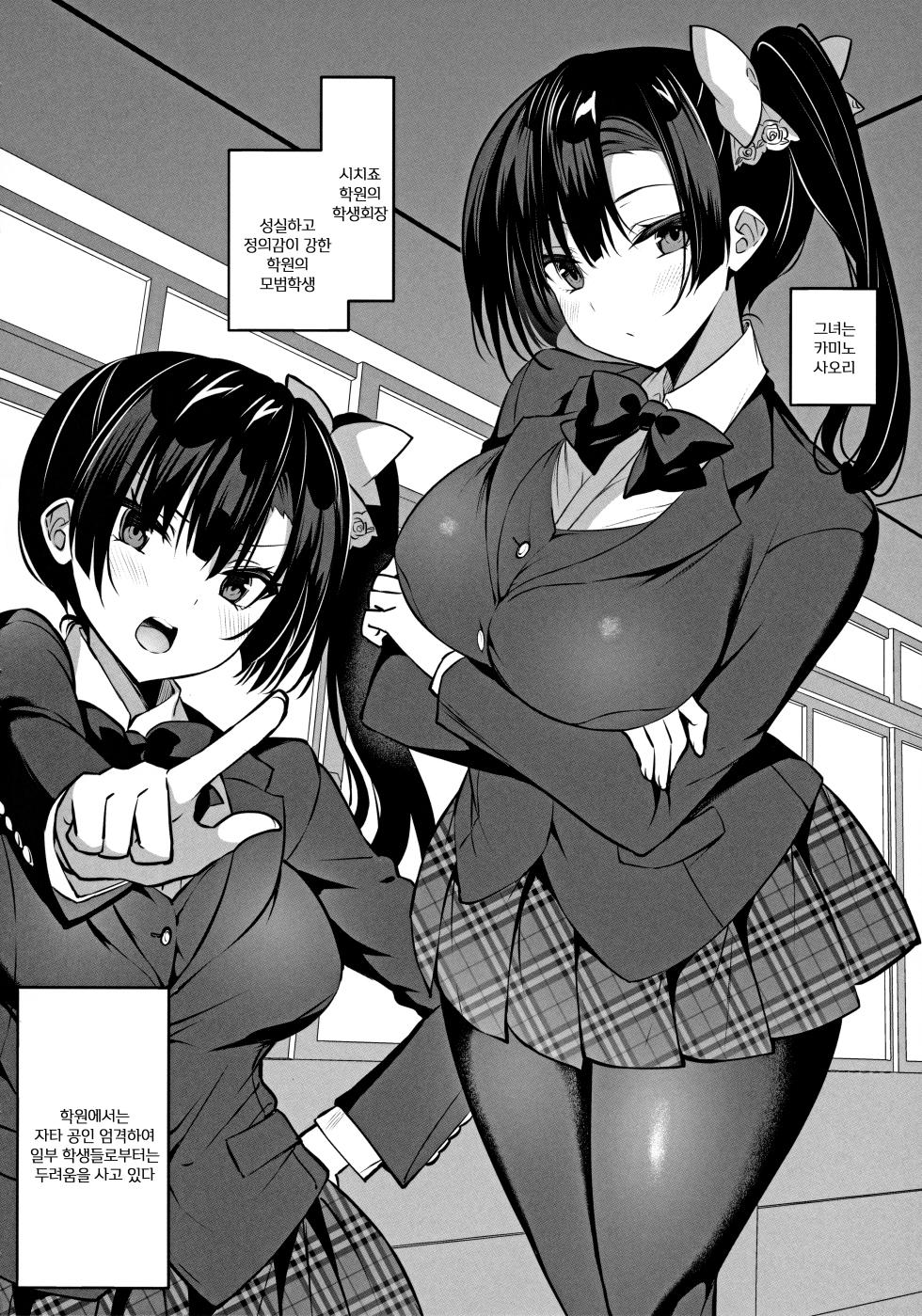 (C101) [OTOMEKIBUN (Sansyoku Amido.)] Kamino Saori no Junai Route / 카미노 사오리의 순애 루트 [Korean] - Page 3