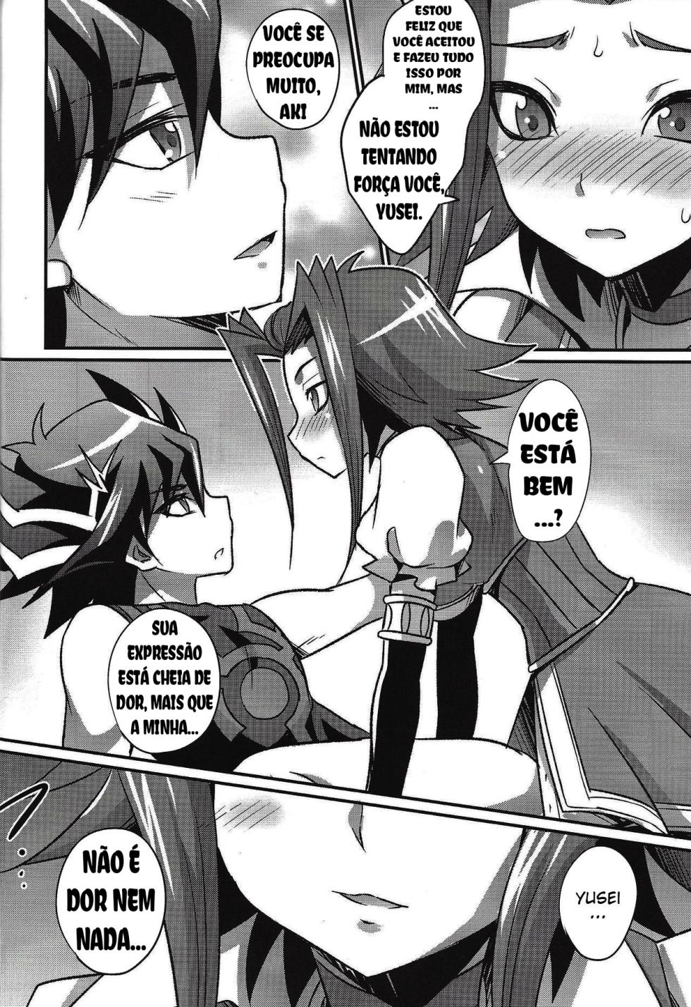 (Sennen Battle Phase 22) [HEATWAVE (Kaitou Yuuhi)] FUTANARIHEROINE x HERO (Yu-Gi-Oh! Series) [Portuguese-BR] - Page 18