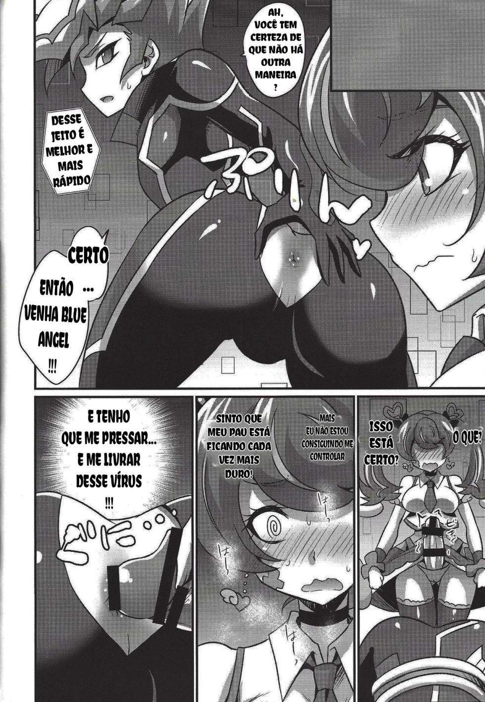 (Sennen Battle Phase 22) [HEATWAVE (Kaitou Yuuhi)] FUTANARIHEROINE x HERO (Yu-Gi-Oh! Series) [Portuguese-BR] - Page 36