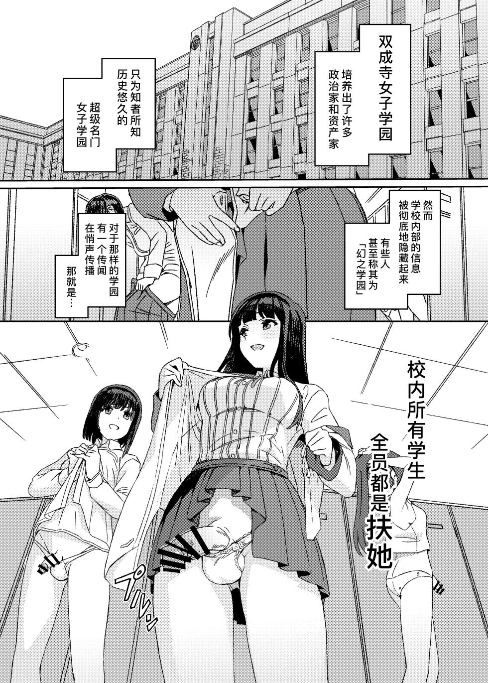 [Suimitsutou Koubou (Momo no Suidousui)] Futanari Jijo Gakuen Gakunai Report | 双成寺女子学园校内报告 [Chinese] [缬丝个人汉化] [Digital] - Page 3
