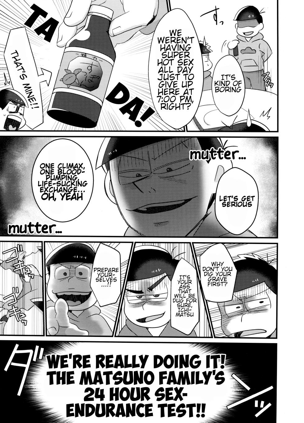 (Kahou wa Nete Matsu 20) [Nimanima Honpo (Tokiwa)] Ore no Shita ga Kyou mo Okashii!! ~24-Jikan Baku Iki 3P Secross~ | My Tongue Has Been Weird Lately ~24 hours of explosive threesome sex!!~ (Osomatsu-san) [English] - Page 38