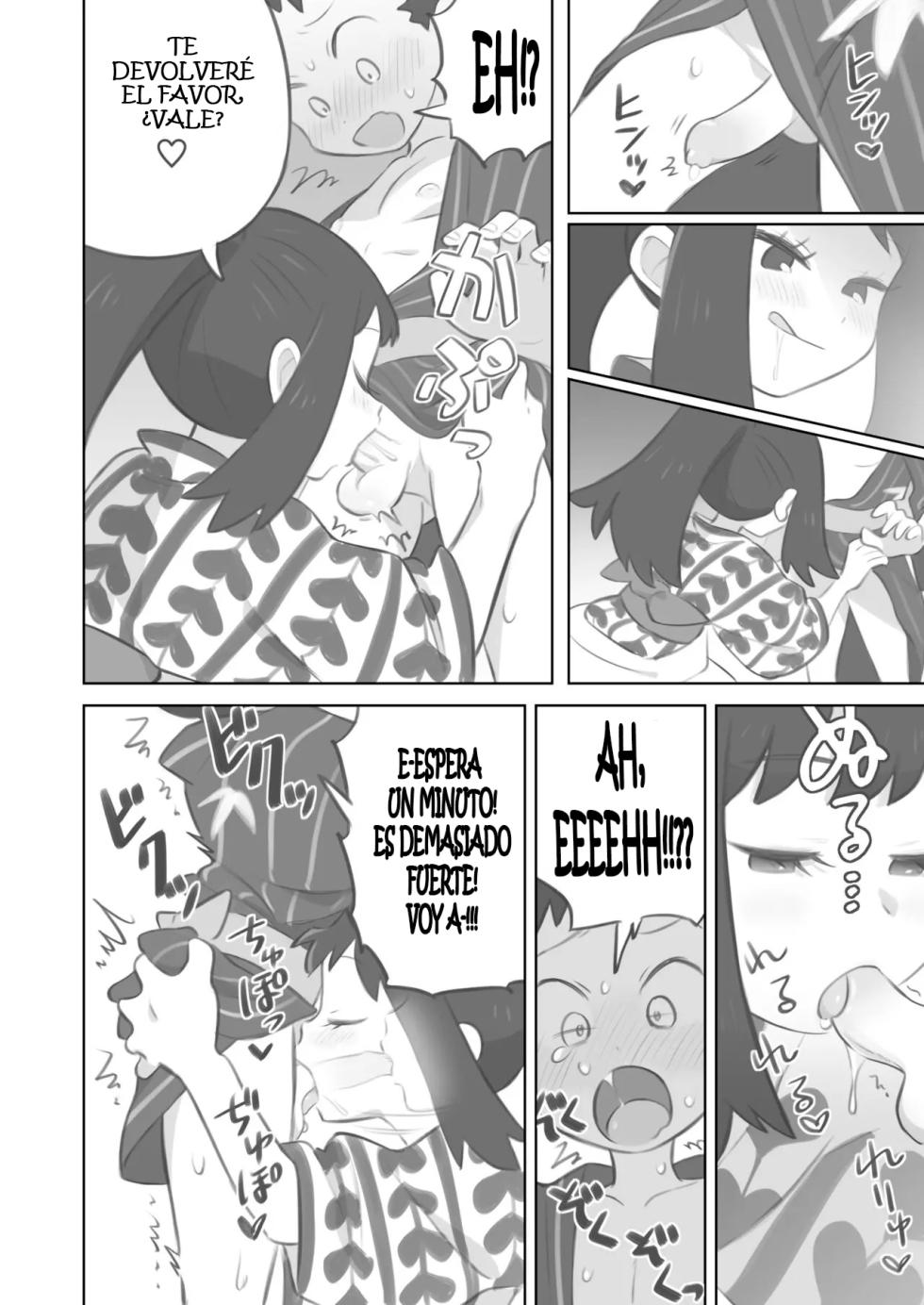 [Kinni] Futanari Shujinkou-chan ga Teru Senpai o Horu Manga 2 (Pokemon LEGENDS: Arceus) [Spanish] [Bananare22] - Page 22