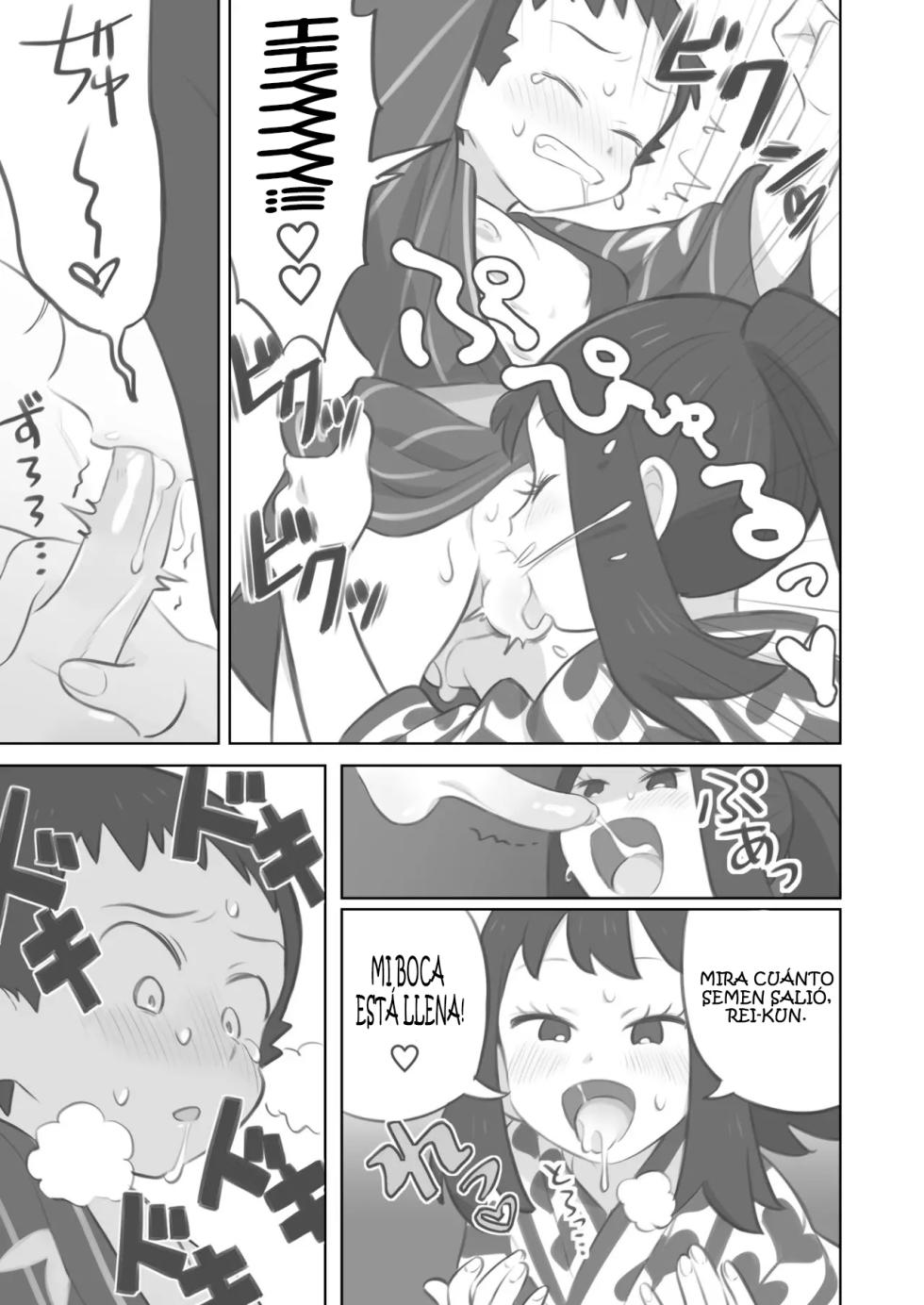 [Kinni] Futanari Shujinkou-chan ga Teru Senpai o Horu Manga 2 (Pokemon LEGENDS: Arceus) [Spanish] [Bananare22] - Page 23