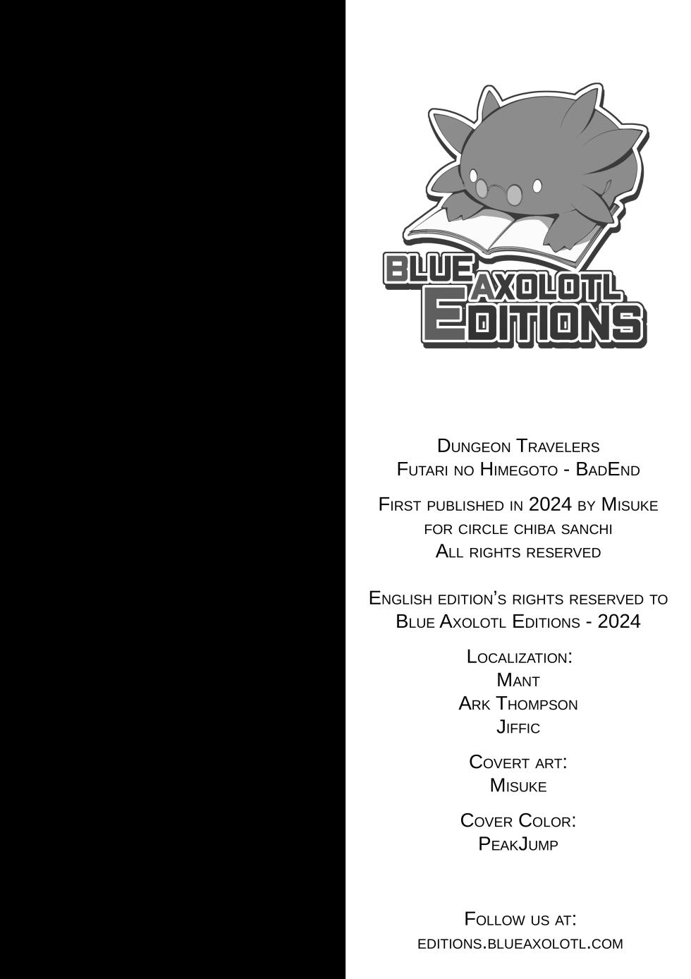 [Tiba-Santi (Misuke)] Dungeon Travelers - Futari no Himegoto BADend | Their Secret - Bad End (ToHeart2 Dungeon Travelers) [English]  [Blue Axolotl Editions] [Decensored] - Page 31