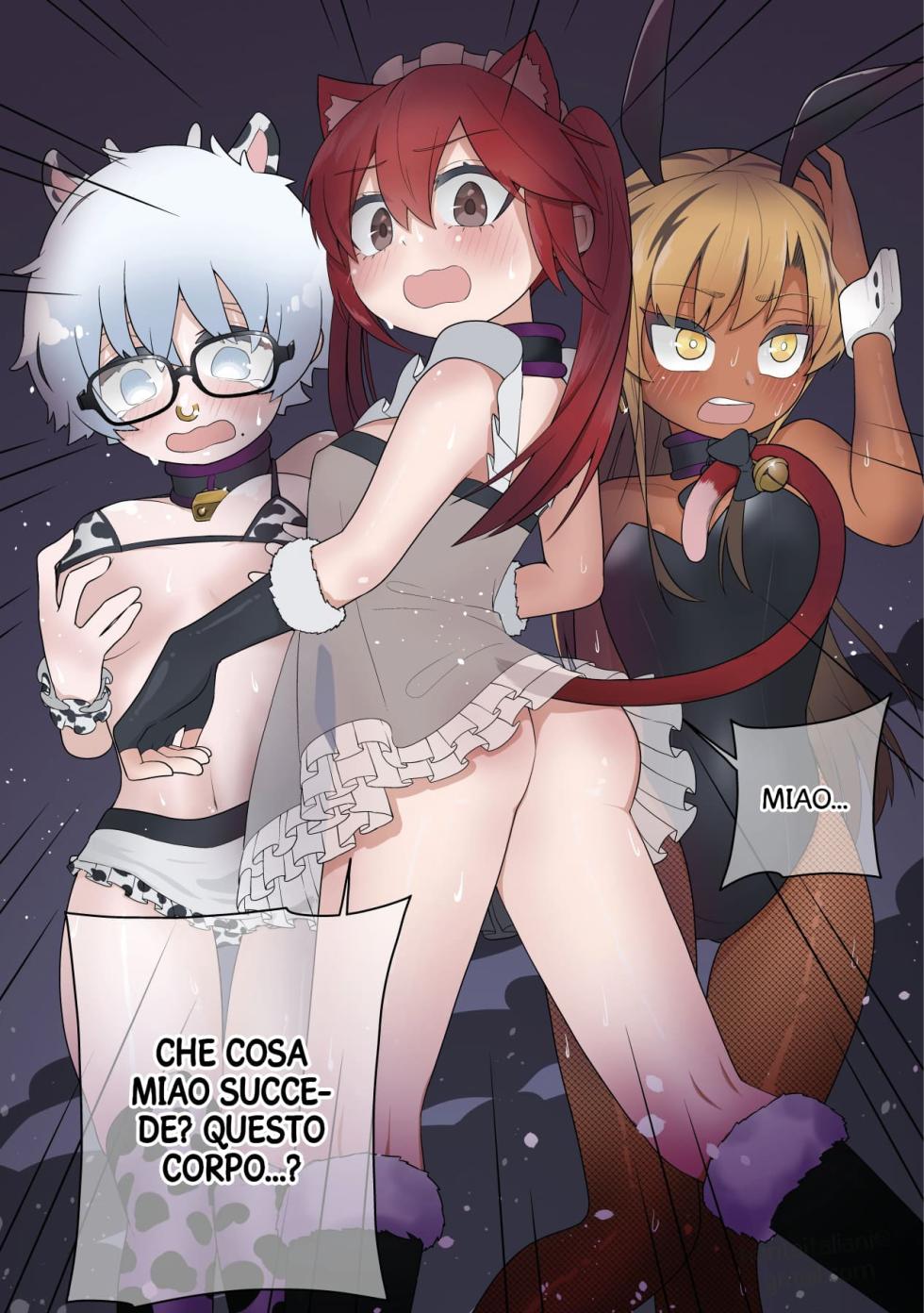 [Amuai Okashi Seisakusho (Ahoge Kinoko)] Shounen Hero Sentai, TS Aigan Petto-ka no Wana! [Italian] [Hentaitaliani] - Page 6