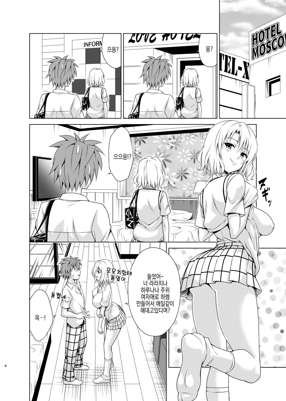 [TORA MACHINE (Kasukabe Taro)] Mezase! Harem Keikaku RX vol. 3 | 노려라! 하렘계획 RX vol. 3 (To LOVE-Ru) [Korean] [Digital] - Page 4