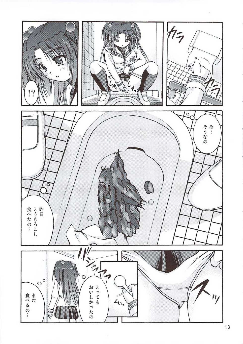 (C78) [Juicy Fruits (Satomi Hidefumi)] Bou Yuumei Koukou Joshi Toilet Tousatsu 2-jigen Bishoujo Hen Vol. 4 (Clannad) - Page 13