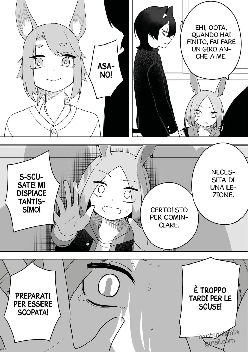 [Amuai Okashi Seisakusho (Kaiware Daikon, Ahoge Kinoko)] Kemokko-ka Appli [Italian] [Hentaitaliani] - Page 22