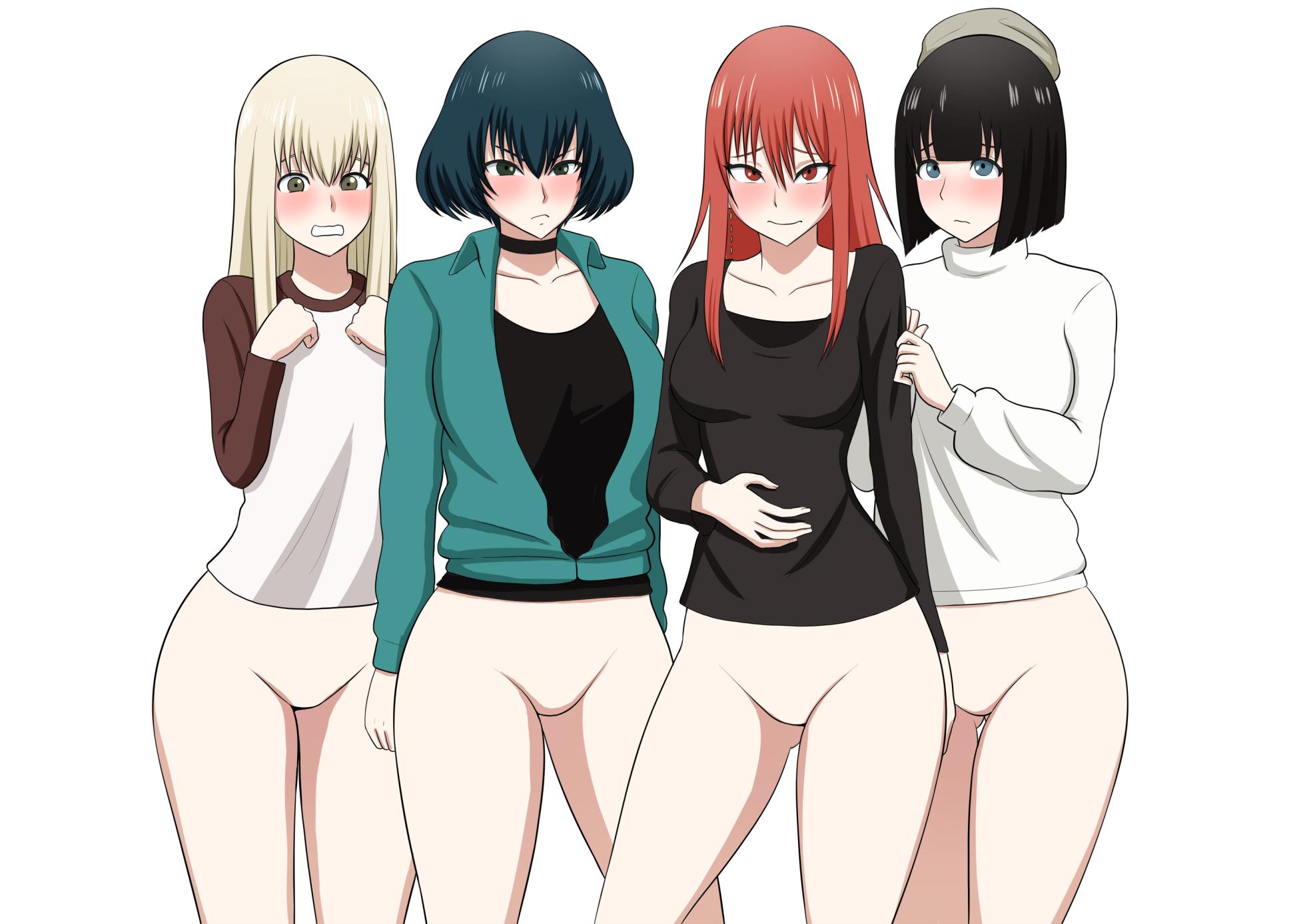 [あまざこの鏡]ガールズバンドとイかせっこ勝負 - Page 1