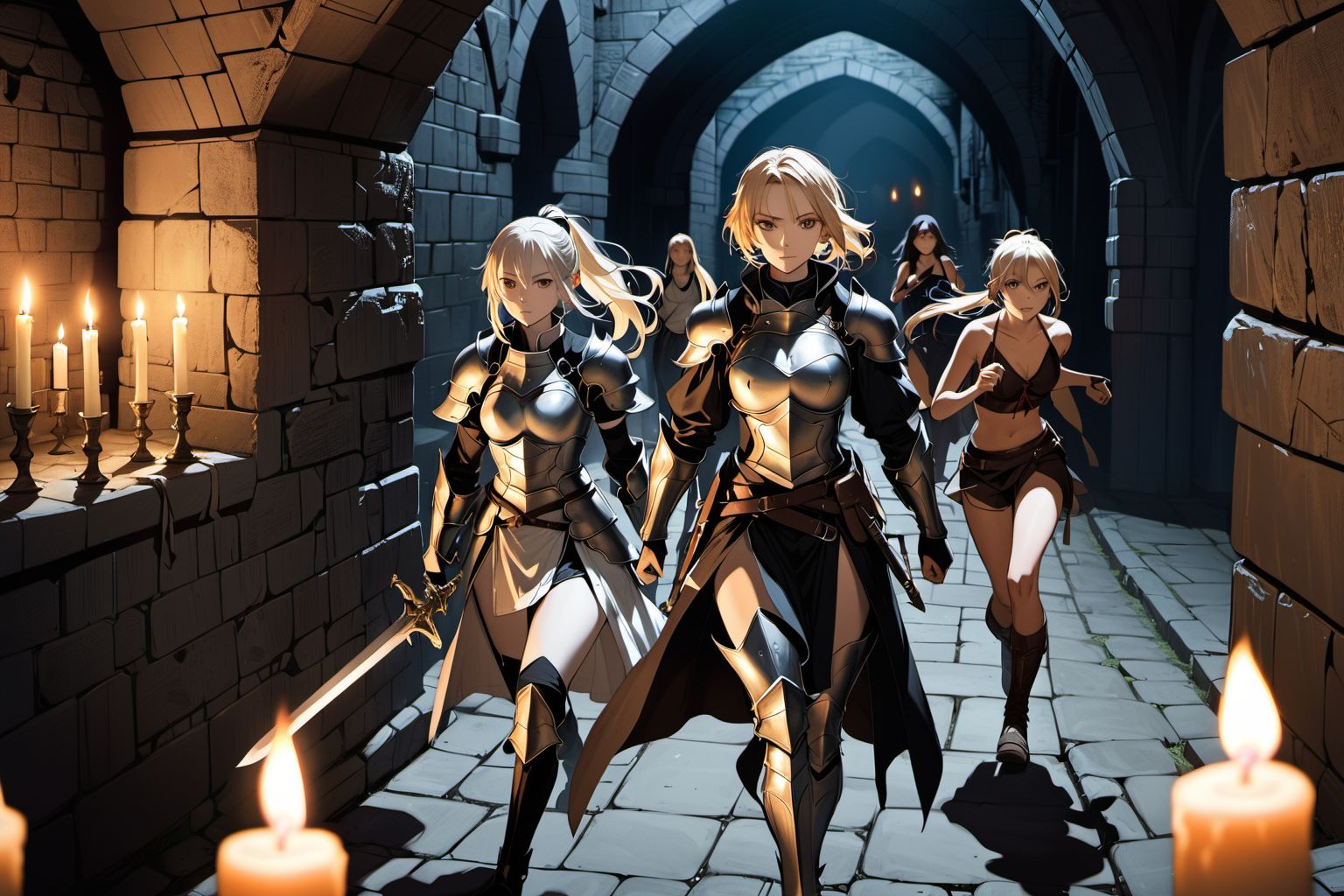 堕入暗黑地牢 [血腥版] [Fall into the dark dungeon][Guro version] [AI Generated] - Page 3