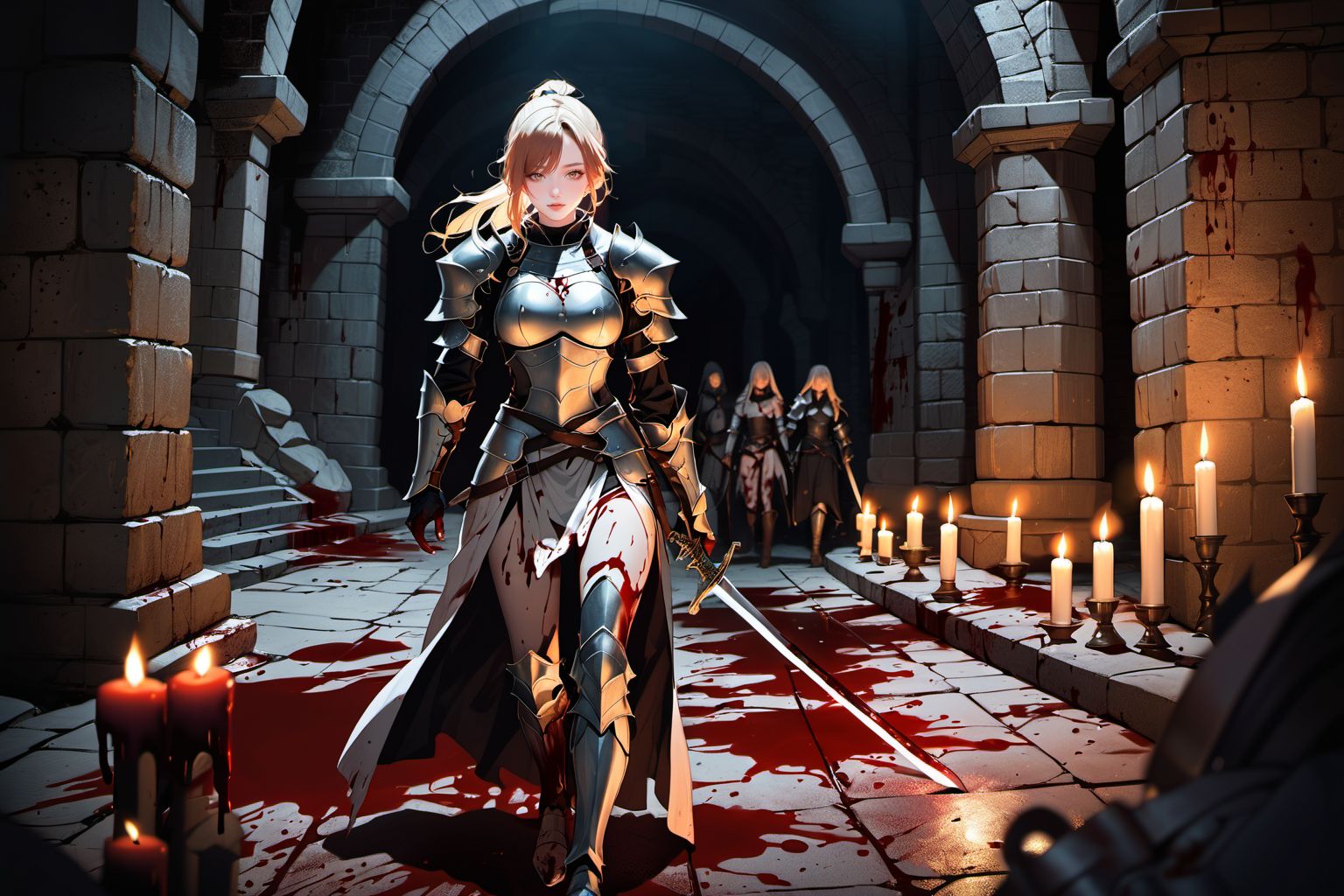 堕入暗黑地牢 [血腥版] [Fall into the dark dungeon][Guro version] [AI Generated] - Page 4