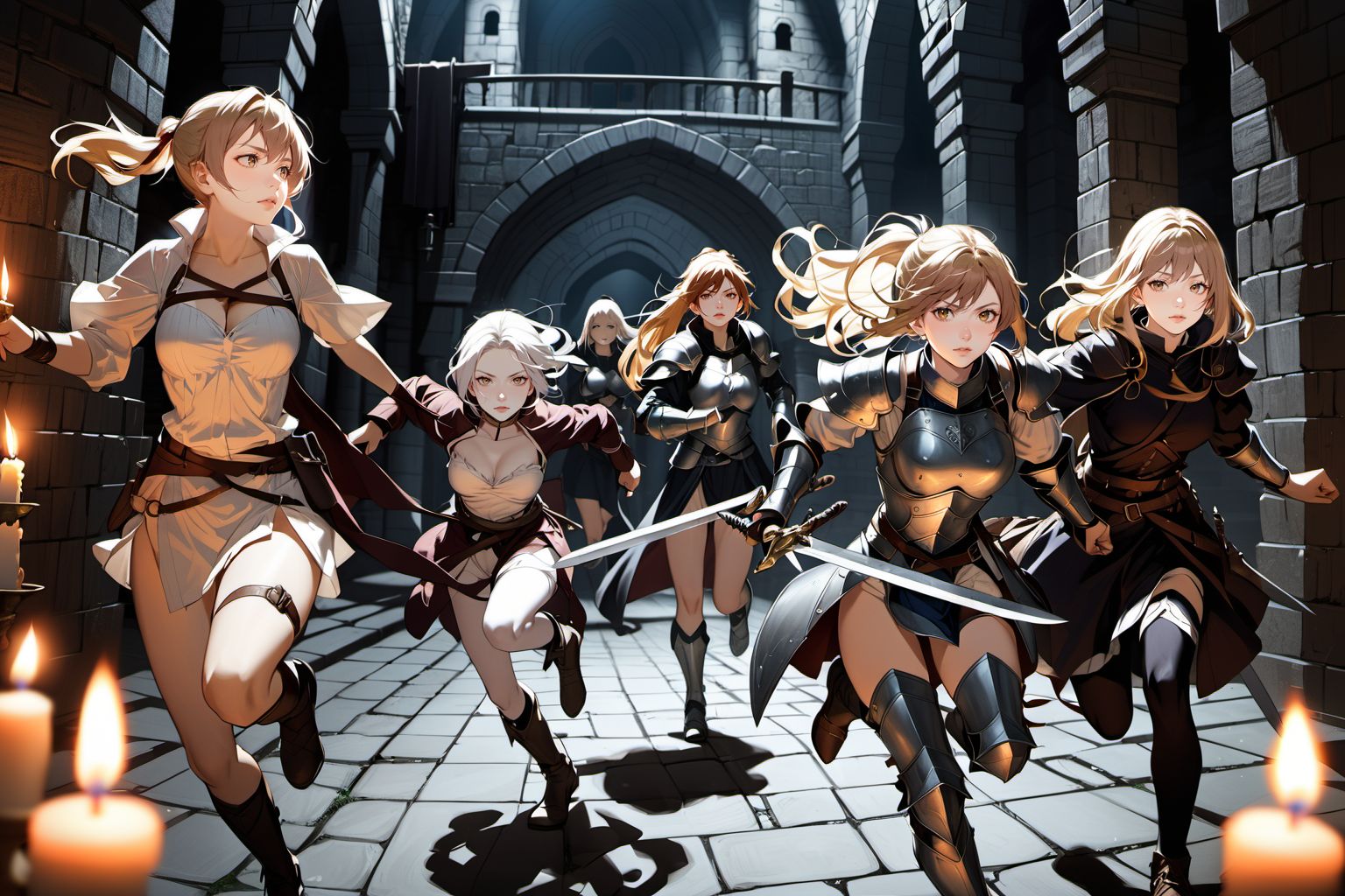 堕入暗黑地牢 [血腥版] [Fall into the dark dungeon][Guro version] [AI Generated] - Page 7