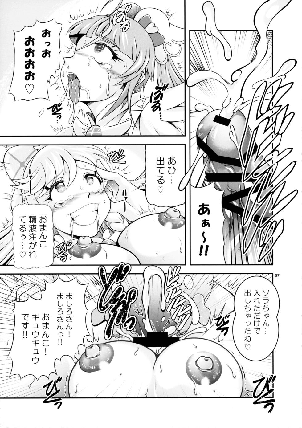 (C103) [Studio Kyawn (Murakami Masaki)] Soukyuu BRANDNEW SKY (Hirogaru Sky! Pretty Cure) - Page 29