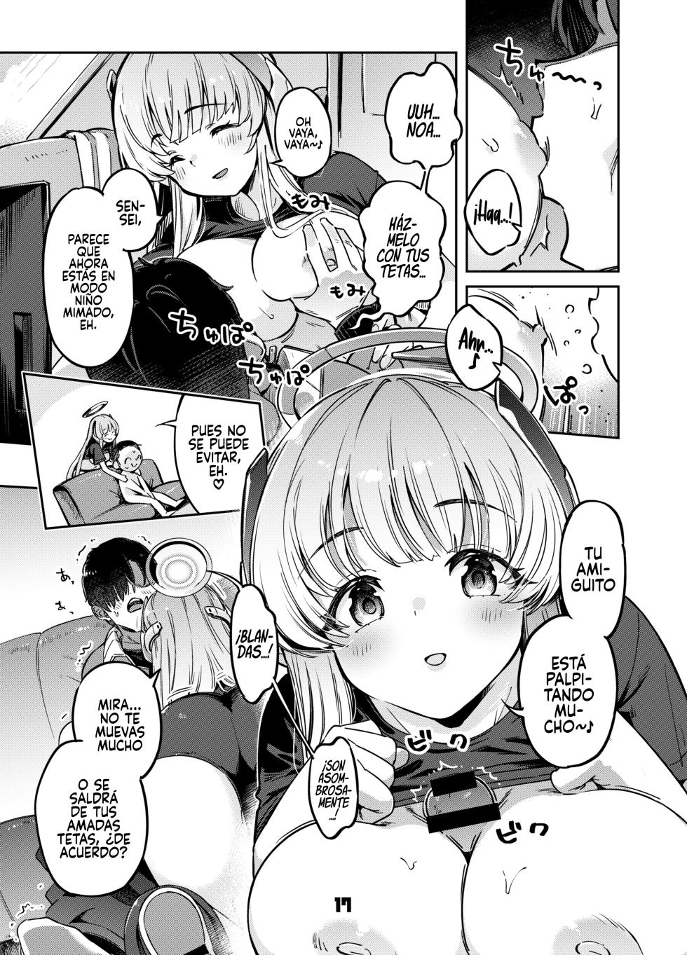 [Zombie to Yukaina Nakamatachi (Super Zombie)] Sensei? Yuuka-chan ni wa Naisho desu yo (Blue Archive) [Spanish] [Rakuen Translations] [Digital] - Page 16