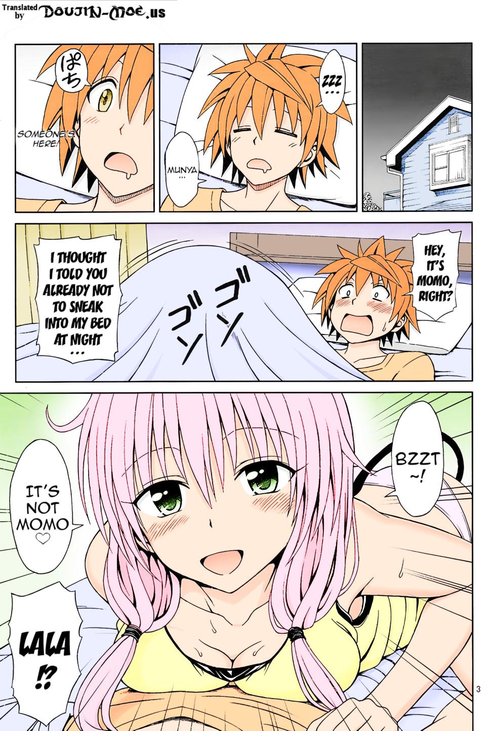 (C85) [Brain Dead (Eiji)] Yappari Lala ga Suki! (To Love-Ru Darkness) [English] [Colorised] {doujin-moe.us} - Page 3