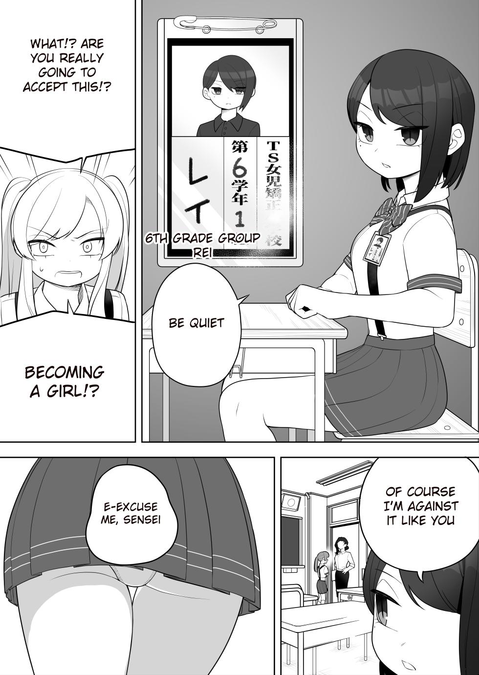 [Amuai Okashi Seisakusho (Ochita Ato Daisuki Samurai, Ahoge Kinoko)] Kyousei Gimukyouiku! TS Ecchi na Onnanoko Kunrenkou! [English] [Raknnkarscans] - Page 4