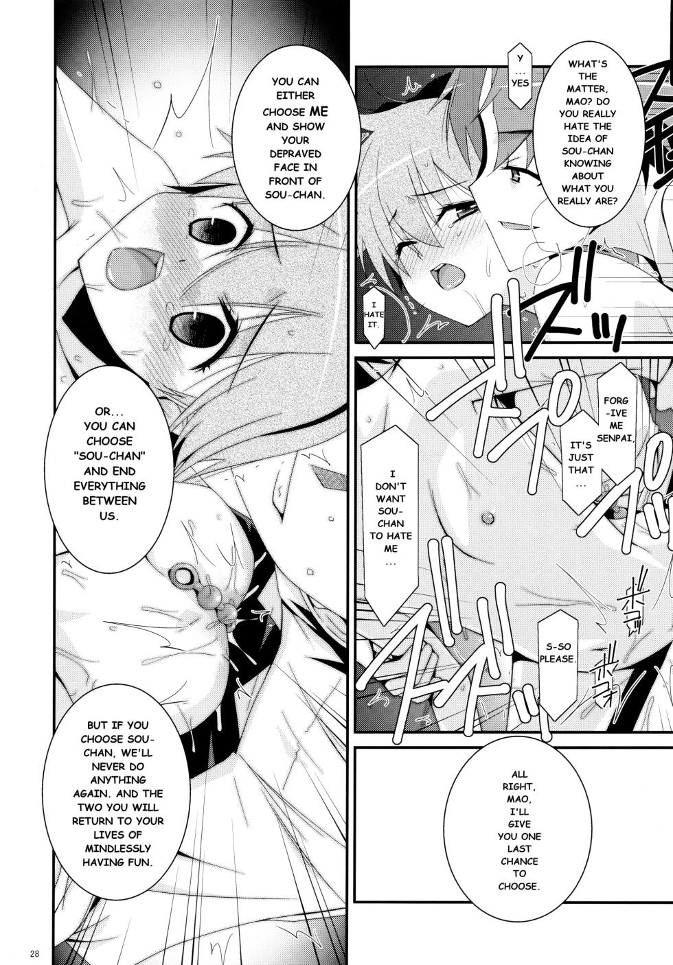 (C88) [Kouyadou (Mizuki Eimu)] Anoko ga Aitsu no Omocha ni Natta Hi - Kitagawa Mao Hen The Day That Girl Became His Plaything Mao Kitagawa [English] - Page 27