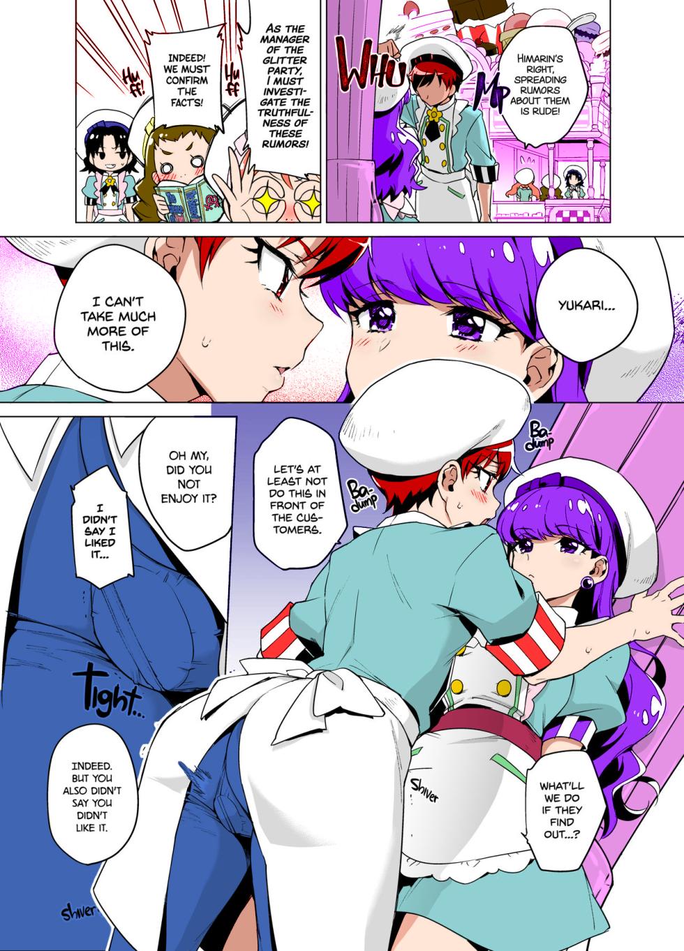 [Muchakai (Mucha)] Femme Tachi Boy Neko a la Mode | Feminine Top, Boyish Bottom a La Mode (Kirakira PreCure a la Mode) [English] {2d-market.com} [Colorized]  [Decensored] [Digital] - Page 2