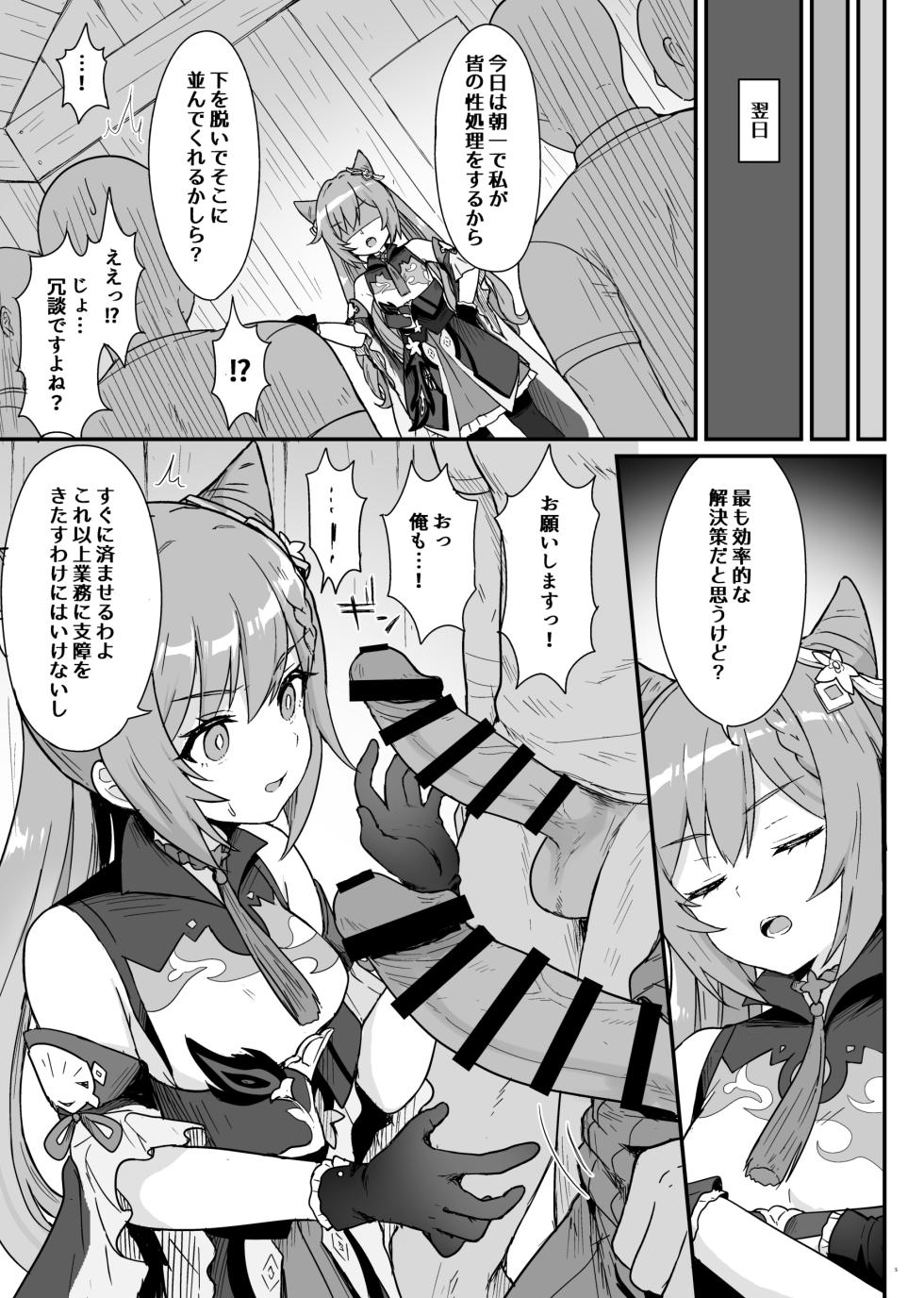 [Wasabi Mochi (Momosawa)] Keqing-chan ga Buka o Shigoki Makuru Hon (Genshin Impact) [Digital] - Page 4