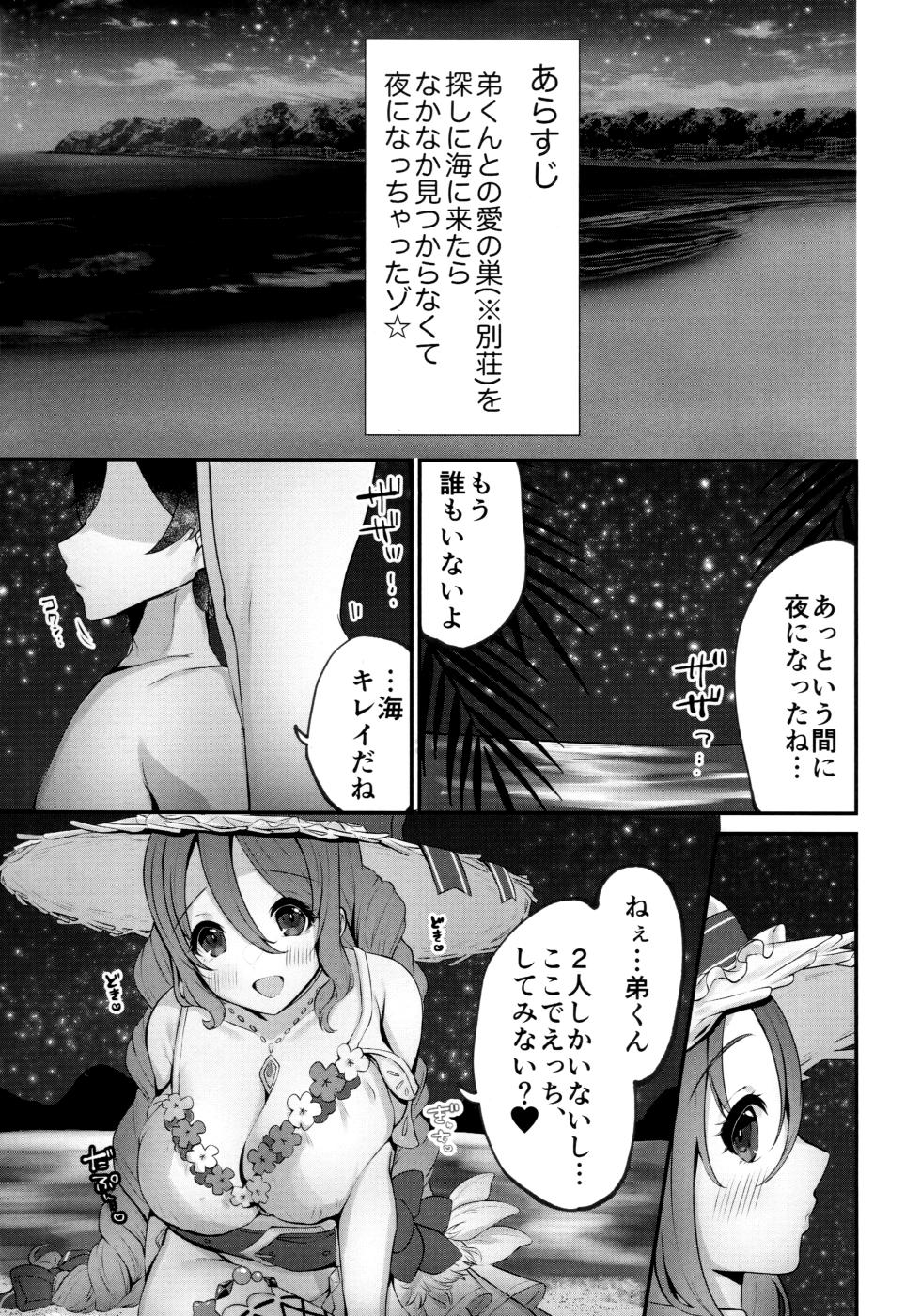 (C101) [Chocolate Jam (Morino Koala)] Mizugi no Onechan to Yoru no Umi de Ecchi Suru Hon (Princess Connect! Re:Dive) - Page 2