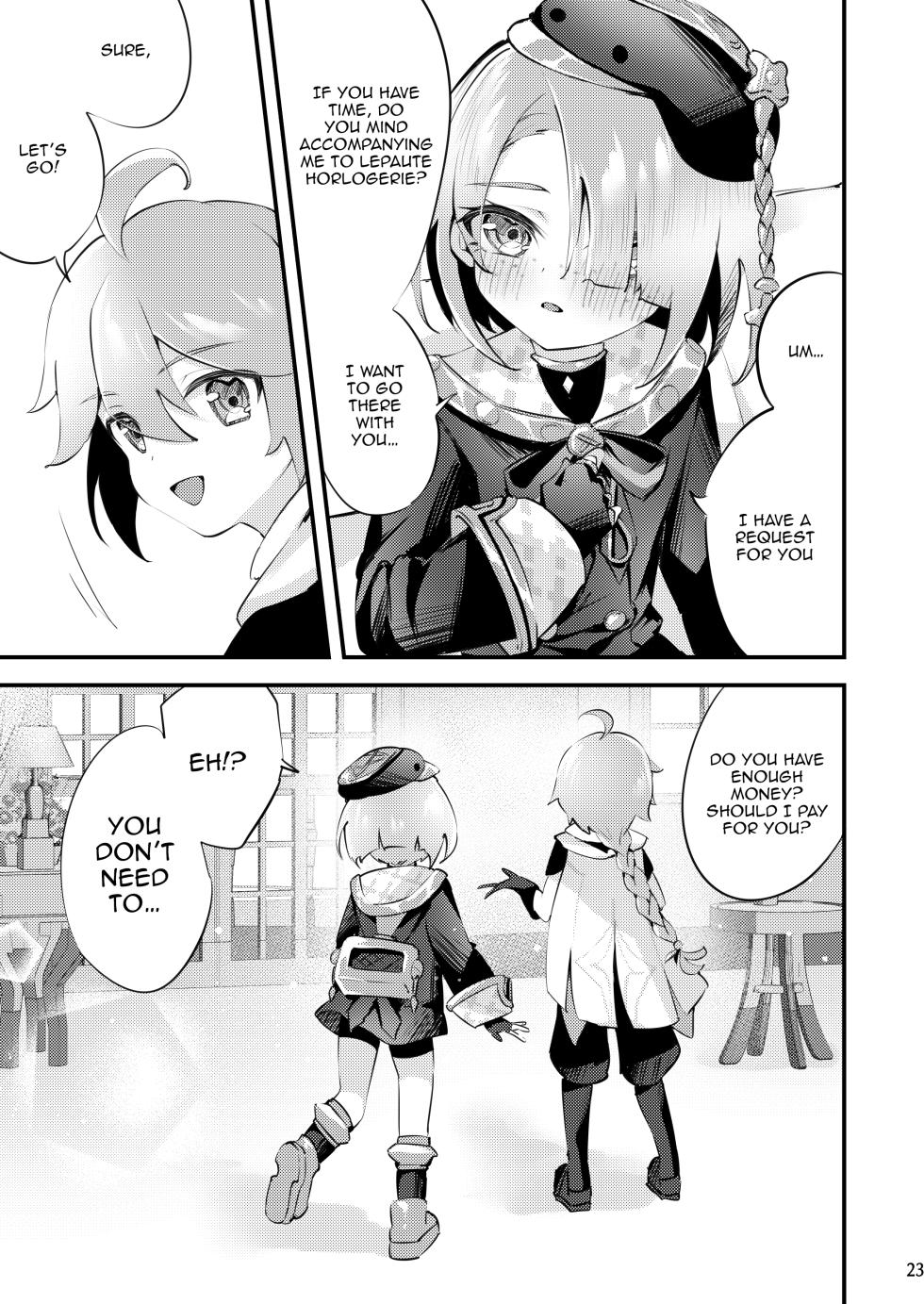 [Haruo no Torikago (Hatori Haruo)] Uminari to Awaki Yakusoku | The Sound of The Sea And A Faint Promise (Genshin Impact) [English] {Doujins.com} [Digital] - Page 24