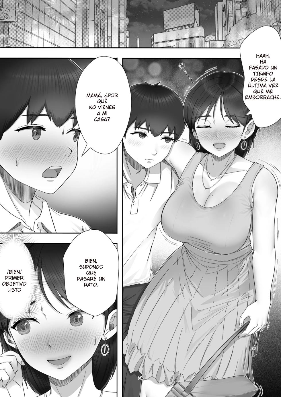 [Tarobaumu] DeliHeal Yondara Gachi no Kaa-chan ga Kita Hanashi | Cuando pedi una prostituta, mi mama aparecio [Spanish] [SrTraduc] - Page 32