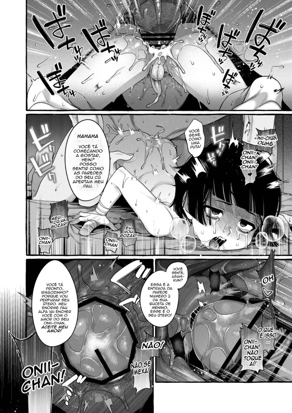 [Totemo Zako (Sugoku Zako)] Alpha no Kimi o Omega ni Tsukurikaeru made ~Namaiki Shota o Haramase Rape~ [Portuguese-BR] - Page 40