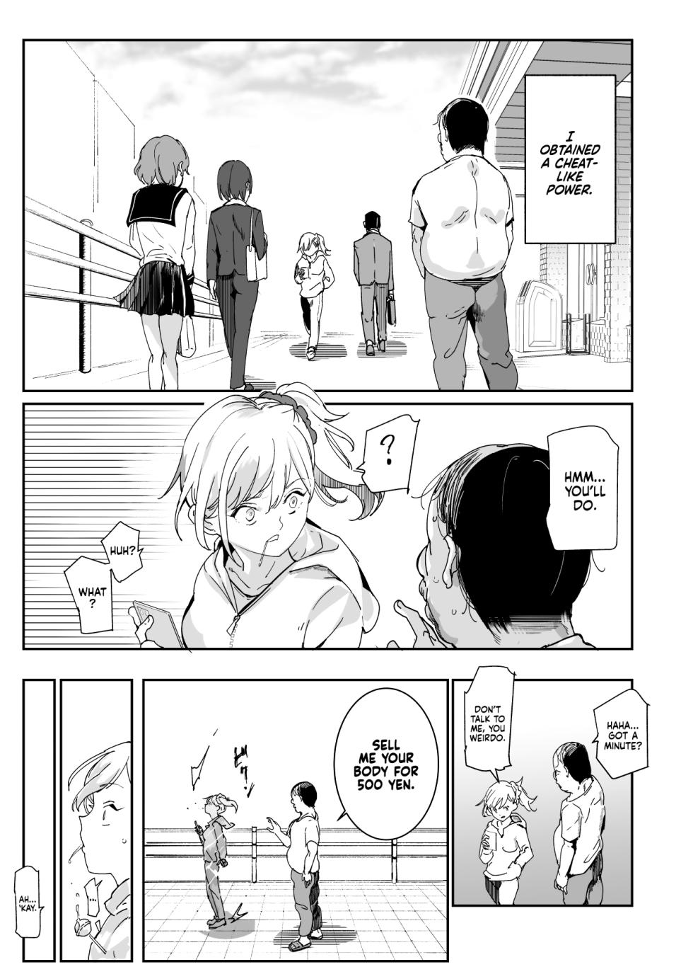 [Nyuu Koubou (Nyuu)] 500-en de Baishun Kakutei Cheat | 500 Yen Prostitution Cheat [English] [Xzosk] [Digital] - Page 5