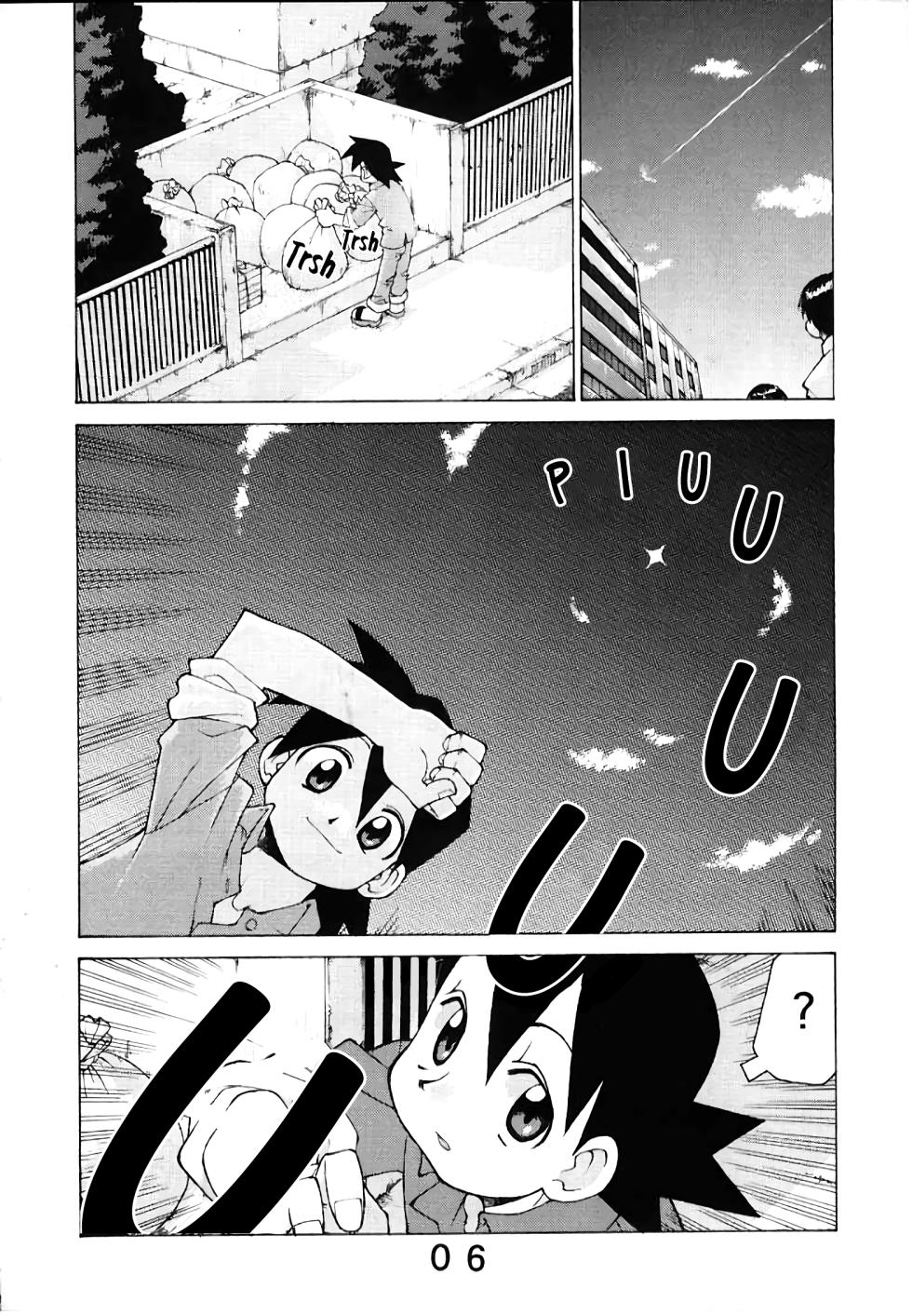 (C58) [Y no Shokutaku (Hamada Yoshikadu)] Black Or White? (Rockman DASH) [German] [Chastity Dreamer Schmö] - Page 7