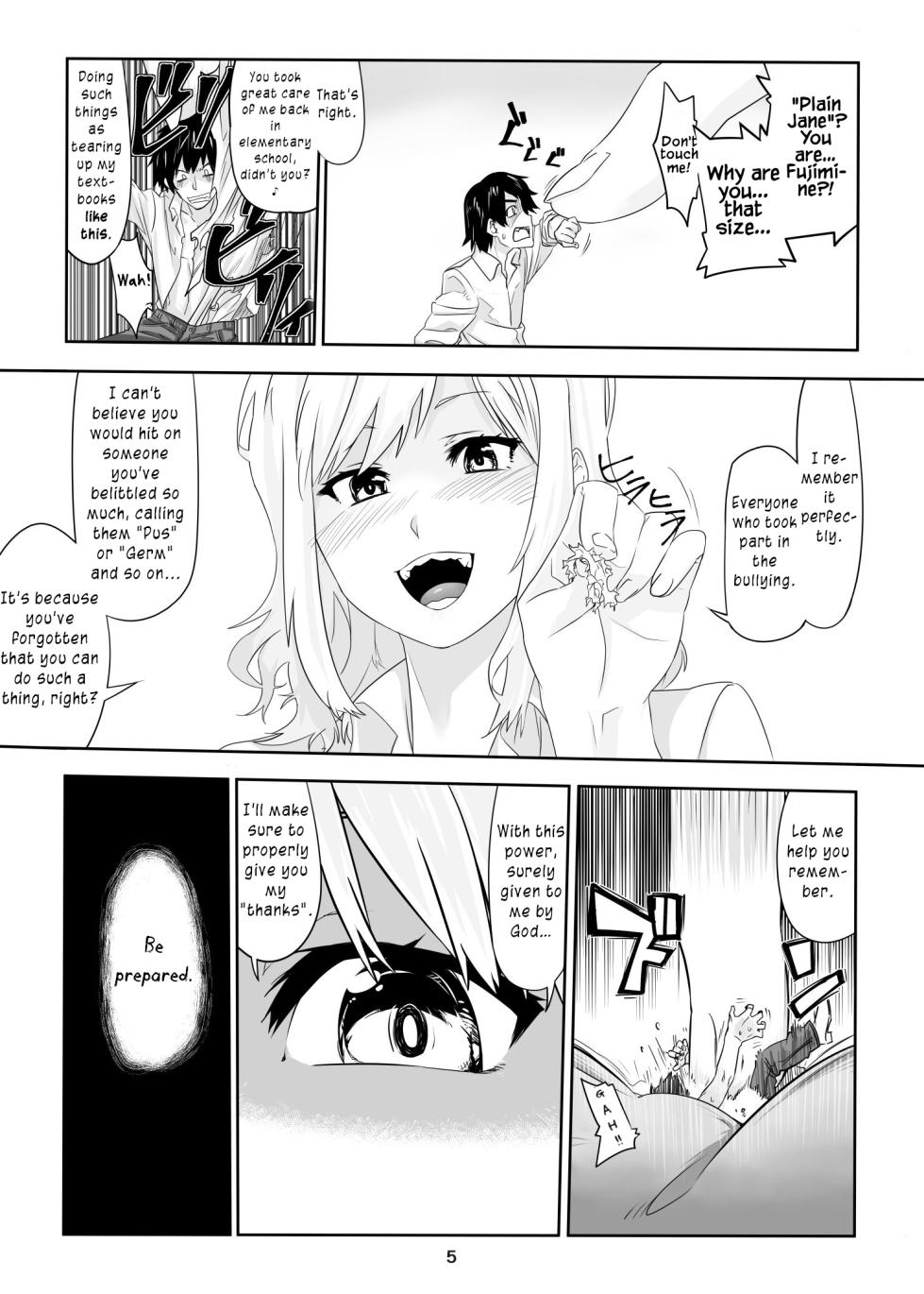 [Arukari (pH)] Ikitete Yokatta ~Ijimekko Datta Aitsu o Chijimete Omocha ni Shichau~ | I’m Glad You’re Alive ~Shrinking and Turning my Former Bully Into a Toy~ [English] - Page 6