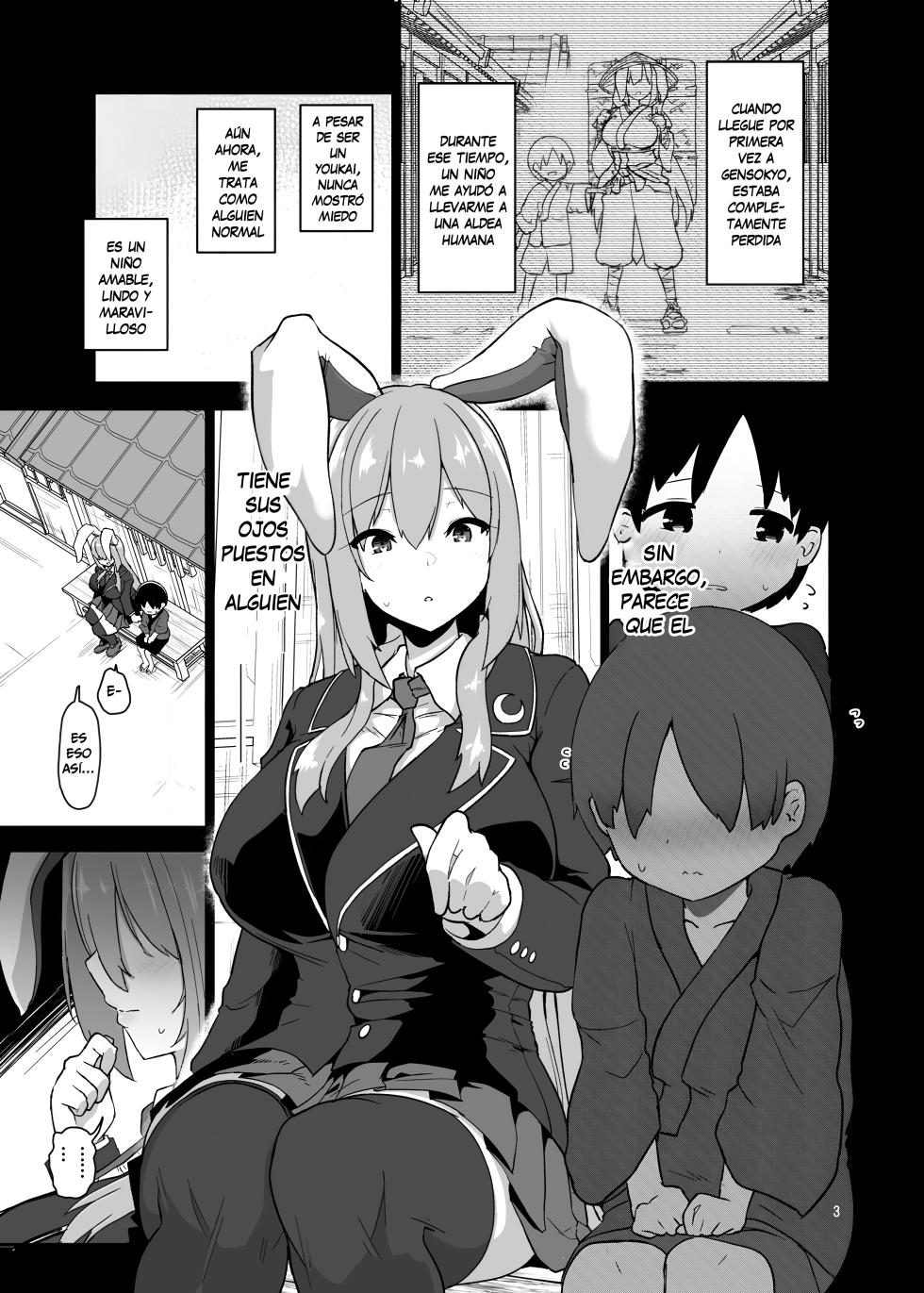 [Komamesugata (Akure Ekuto)] Saitei de Dou Shiyou mo Nai Usagi no Onee-san - A bad rabbit singing a hymn. | La hermana coneja reprensible [Spanish] [Digital] - Page 3