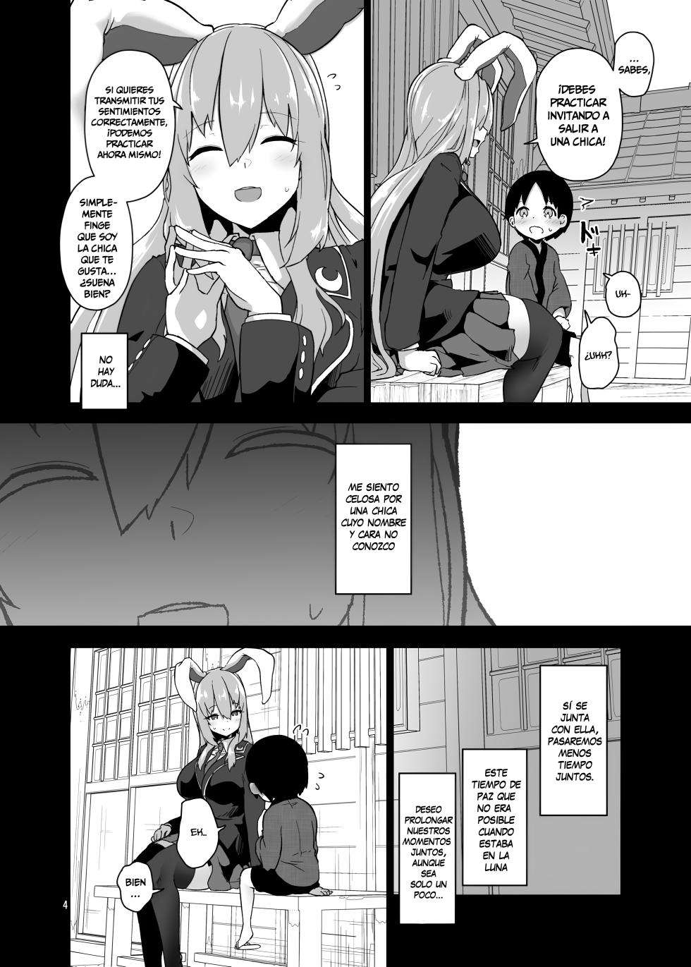 [Komamesugata (Akure Ekuto)] Saitei de Dou Shiyou mo Nai Usagi no Onee-san - A bad rabbit singing a hymn. | La hermana coneja reprensible [Spanish] [Digital] - Page 4
