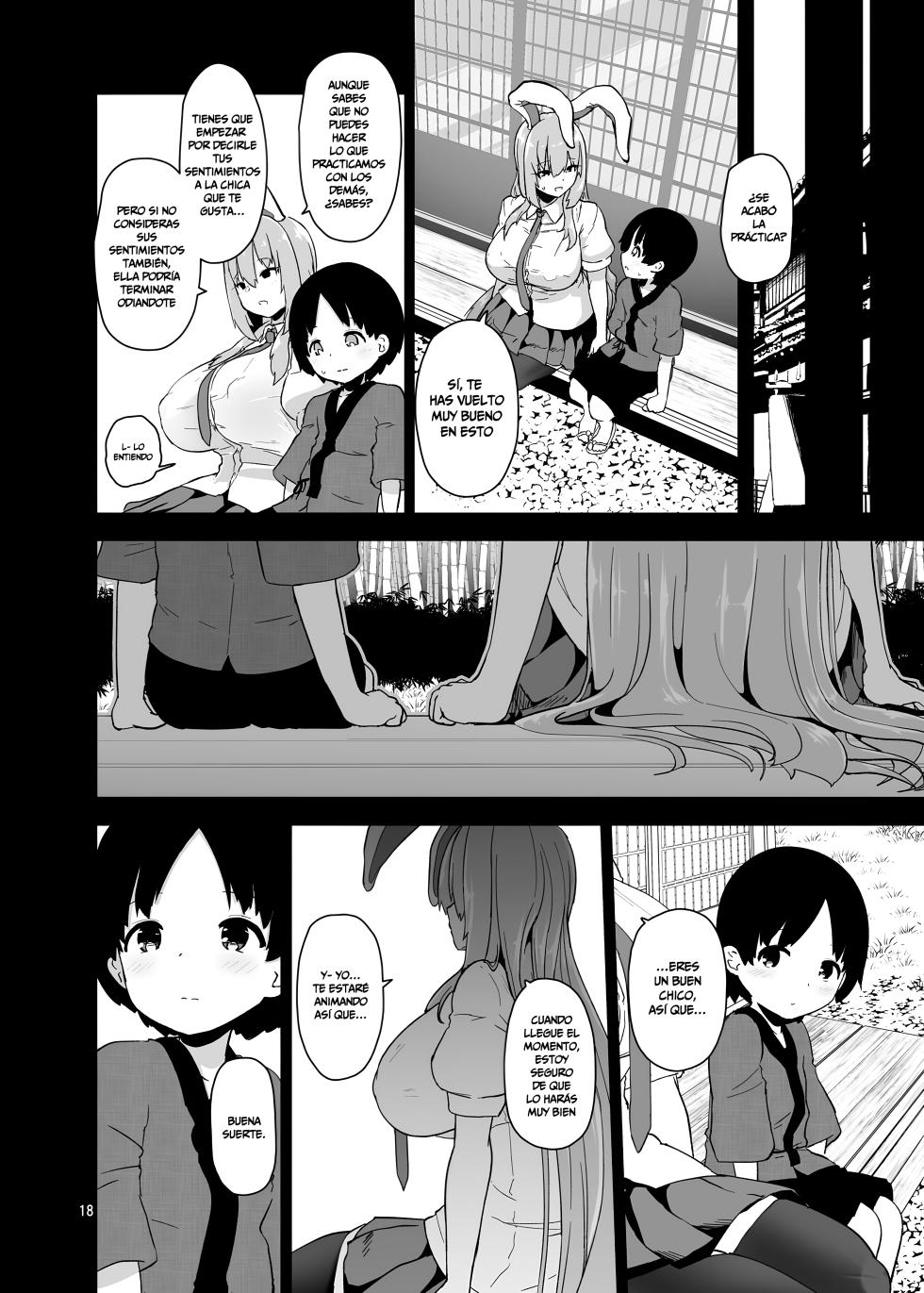 [Komamesugata (Akure Ekuto)] Saitei de Dou Shiyou mo Nai Usagi no Onee-san - A bad rabbit singing a hymn. | La hermana coneja reprensible [Spanish] [Digital] - Page 18