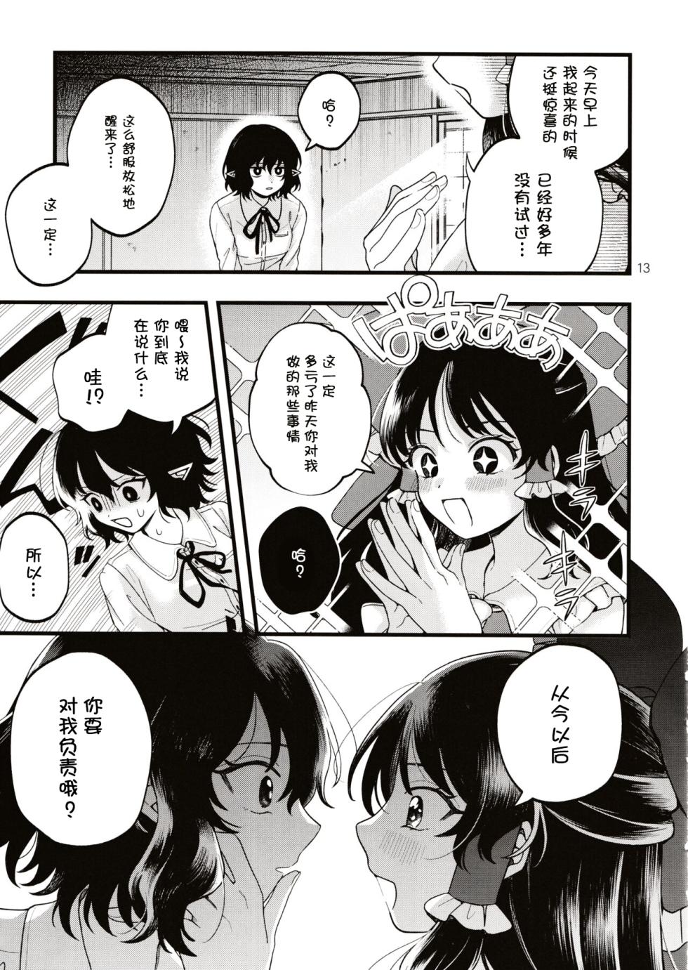 (Dai-138-Ki Bunbunmaru. Shinbun Tomo no Kai) [seseri (Morisaki)] Rubeus no Kankai (Touhou Project) [Chinese] - Page 12