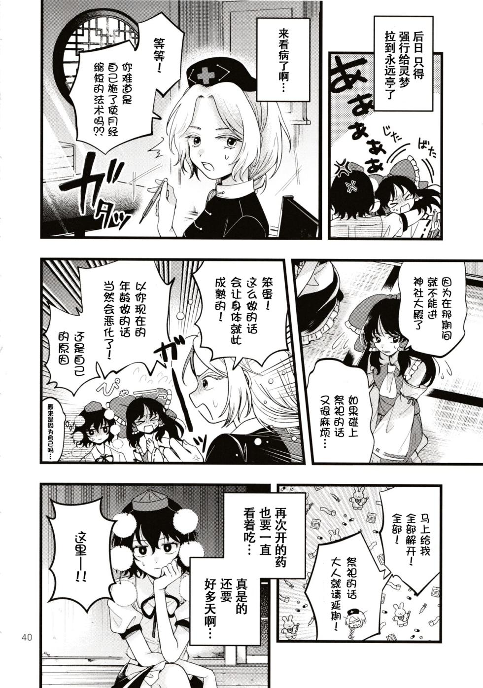 (Dai-138-Ki Bunbunmaru. Shinbun Tomo no Kai) [seseri (Morisaki)] Rubeus no Kankai (Touhou Project) [Chinese] - Page 39