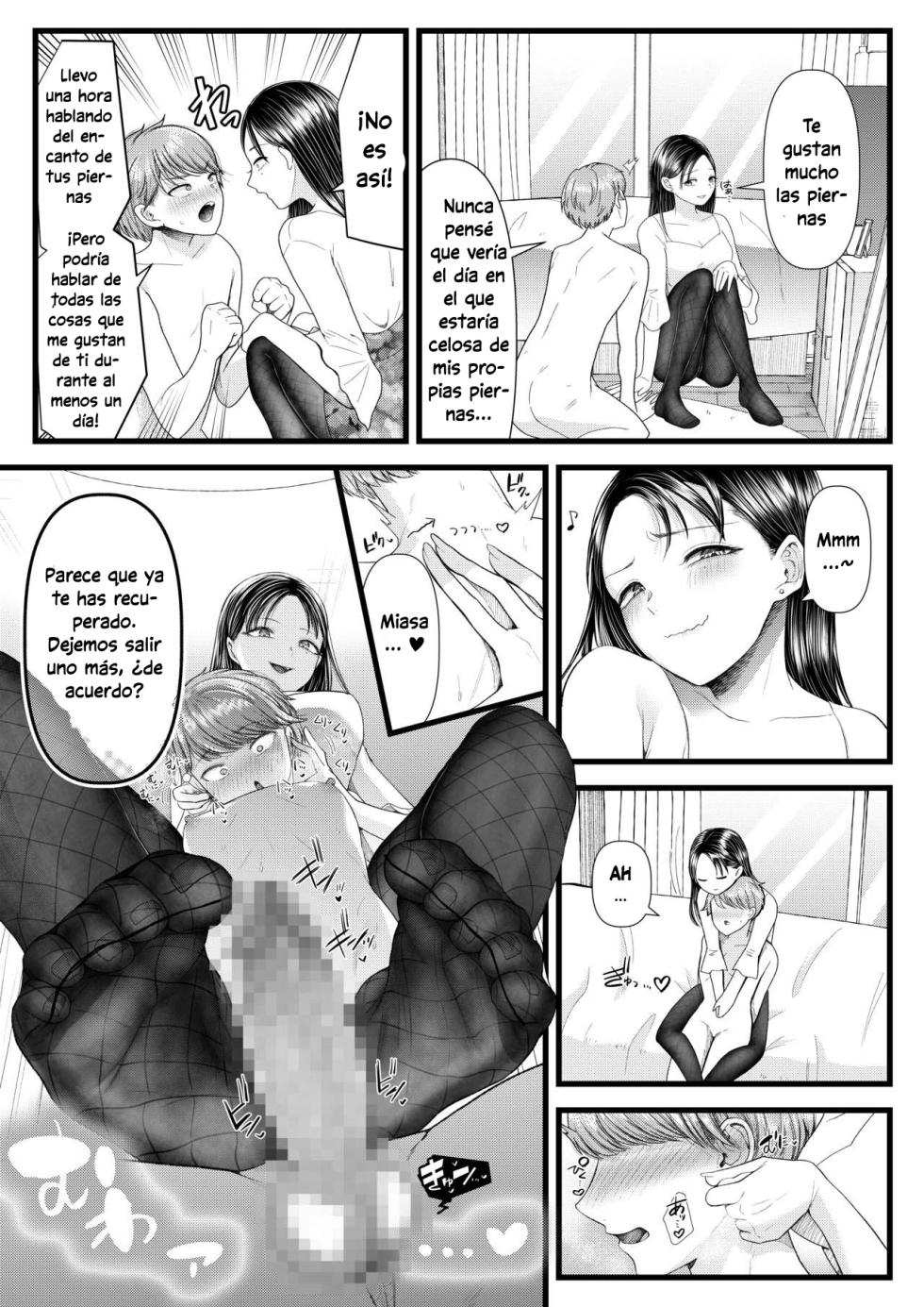 [Dokutoku no M (Sagano Katsuma, Denchi)] My Boyfriend is a Masochist: Leg Fetish, Birthday Edition (Amaa Magazine Soukangou) [Spanish] - Page 17
