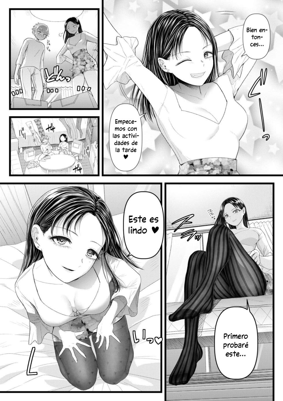 [Dokutoku no M (Sagano Katsuma, Denchi)] My Boyfriend is a Masochist: Leg Fetish, Birthday Edition (Amaa Magazine Soukangou) [Spanish] - Page 12