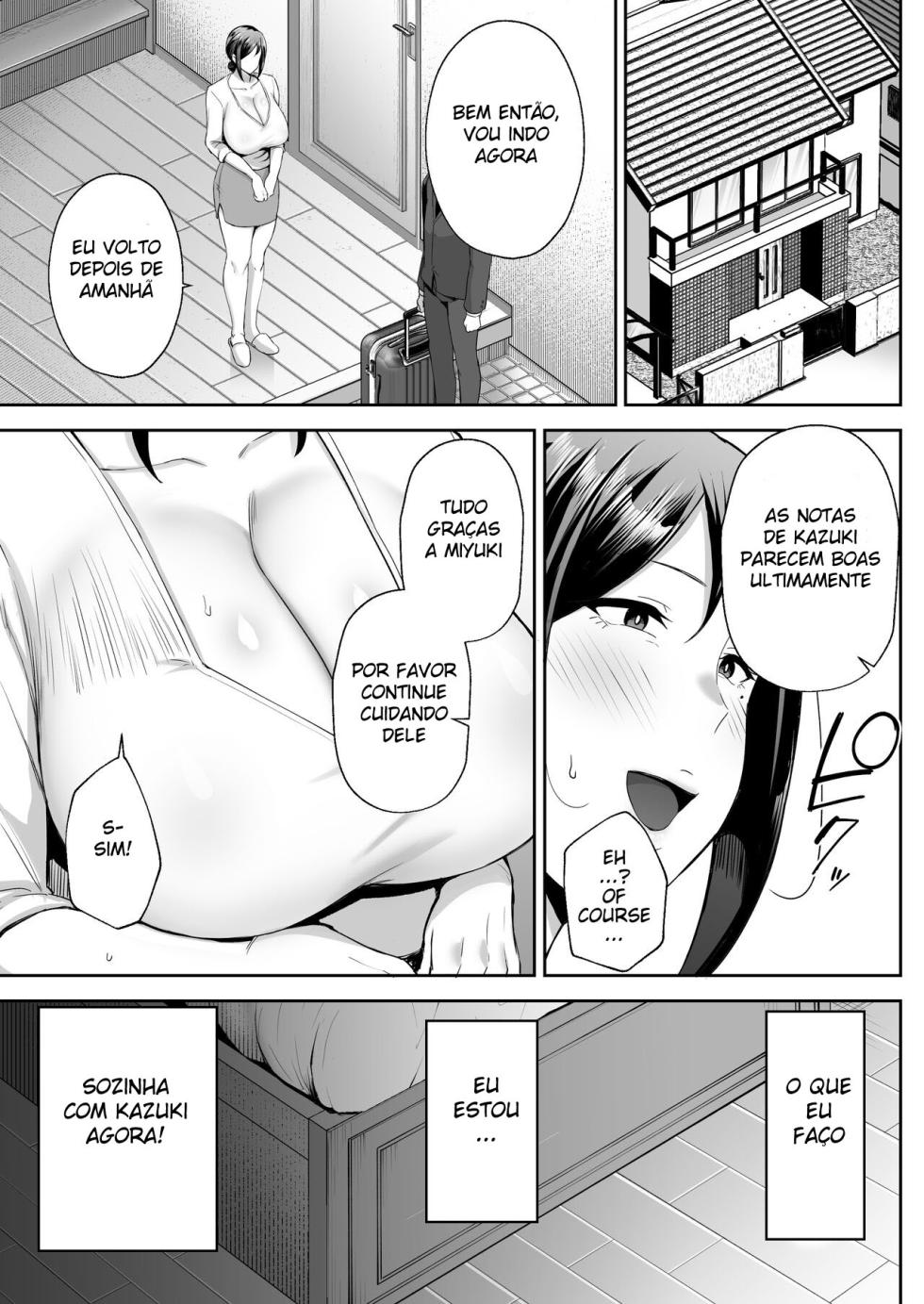 [Golden Bazooka (Gagarin Kichi)] The Closest And Most Erotic Woman To Me Is My Big Breasted Mama Miyuki ~I'm A Mother But I'm Having Trouble Masturbating My Stupid Son~ [Portuguese-BR] - Page 24