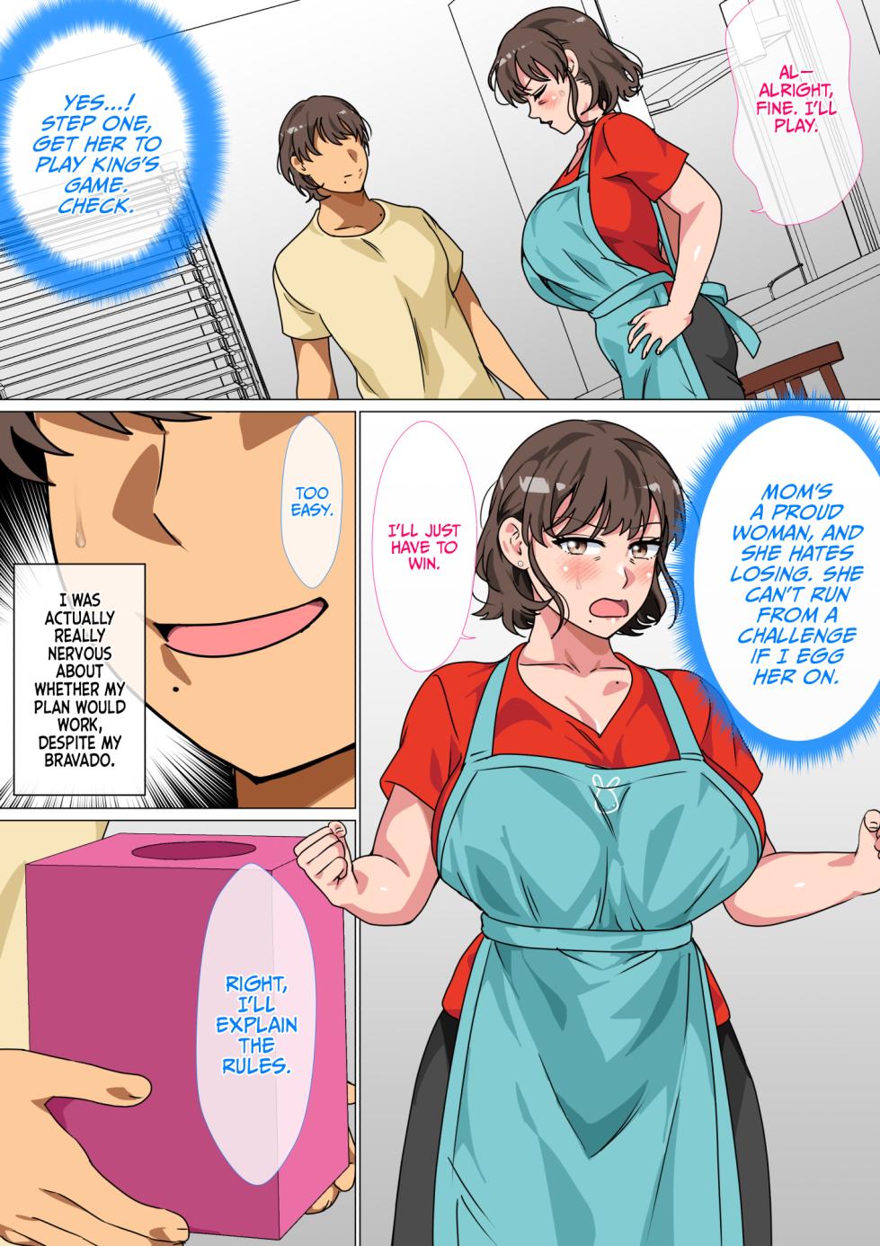 [Circle Spice] Ousama Game no Meirei de Haha to Sex Shita Hanashi | I Ordered My Mom to Have Sex with Me in King's Game [English] {korafu} - Page 8