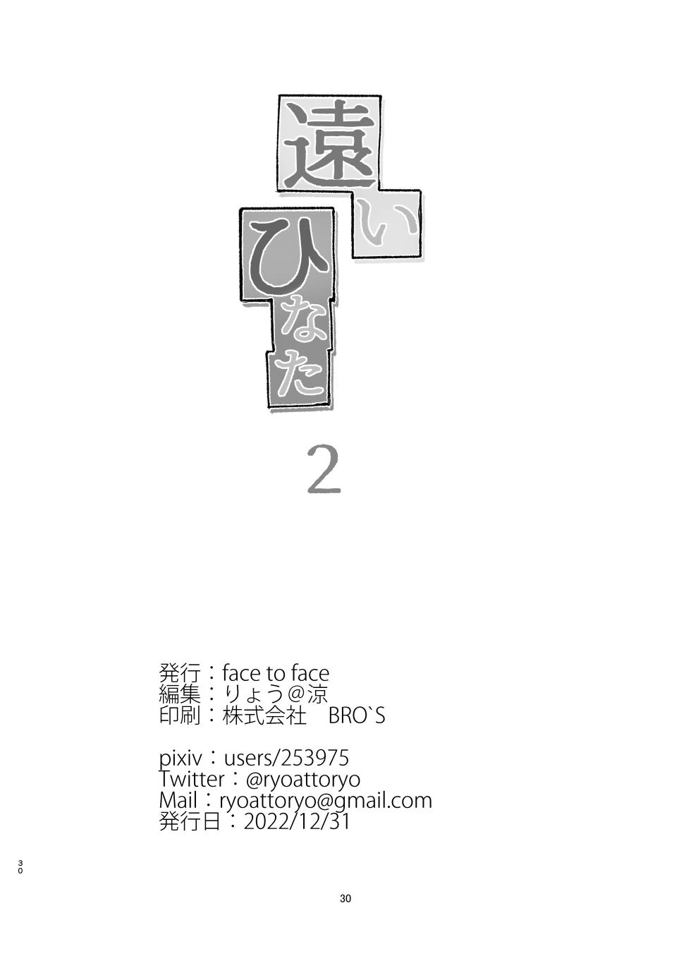 [face to face (ryoattoryo)] Tooi Hinata 2 [English] [mysterymeat3] [Digital] - Page 29
