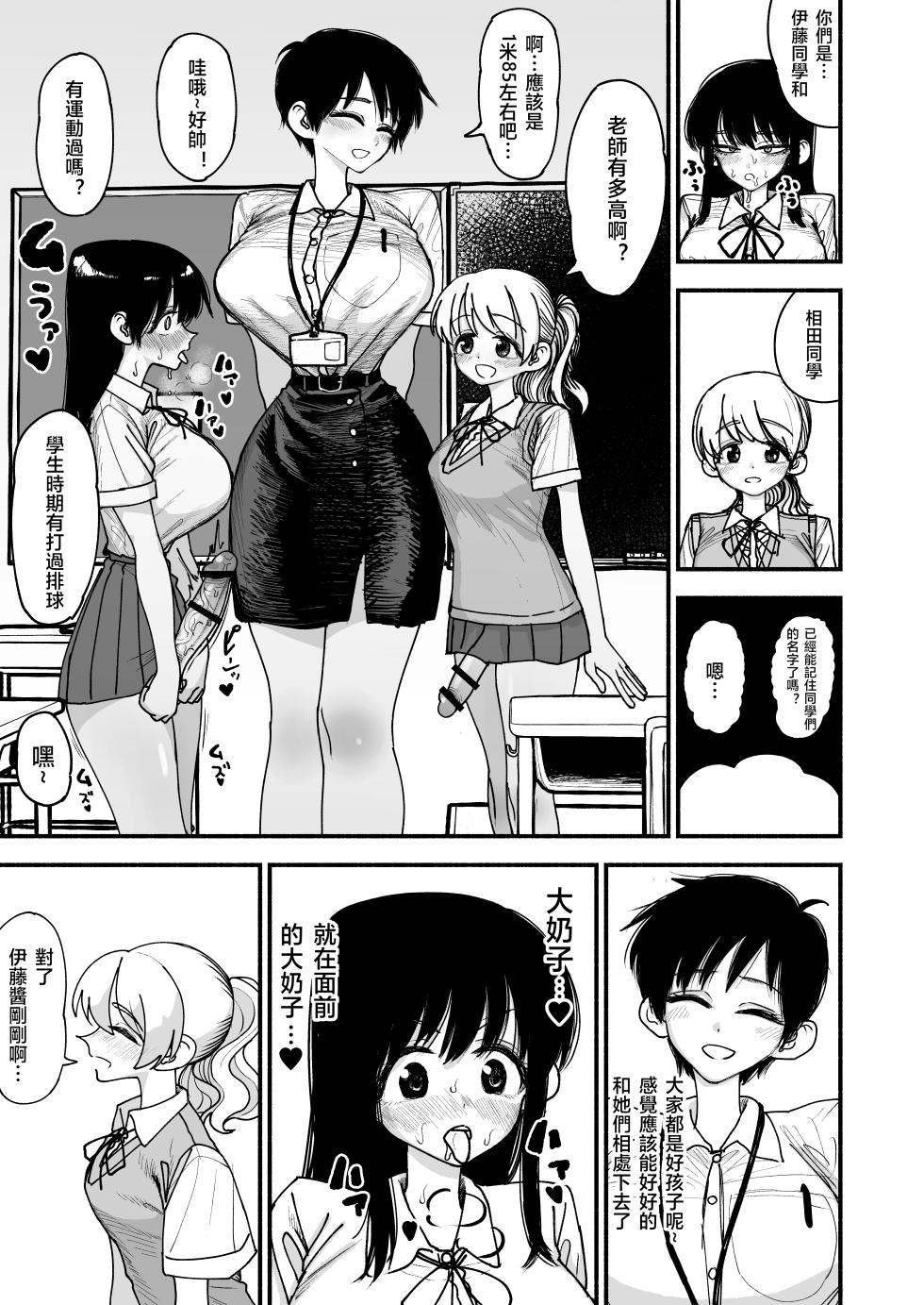 [Nagayama (Agagaga)] Futanari Joshikou no Onaho ~Itsudemo Sex Sasete Kureru Kiyowa de Yasashii Koushinchou Kyonyuu Sensei~ [Chinese] [天希个人汉化] - Page 7