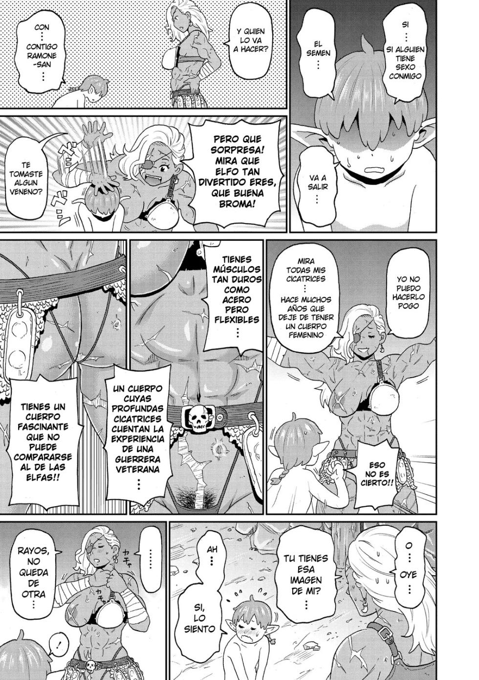 [John K. Pe-ta] Rekisen no Onna Senshi to Boku no Tabi 01| Mi viaje con una guerrera veterana - Cap.1 (Nikuana Full Package) [Spanish] [Harenchi no Fansub] [Decensored] [Digital] - Page 7